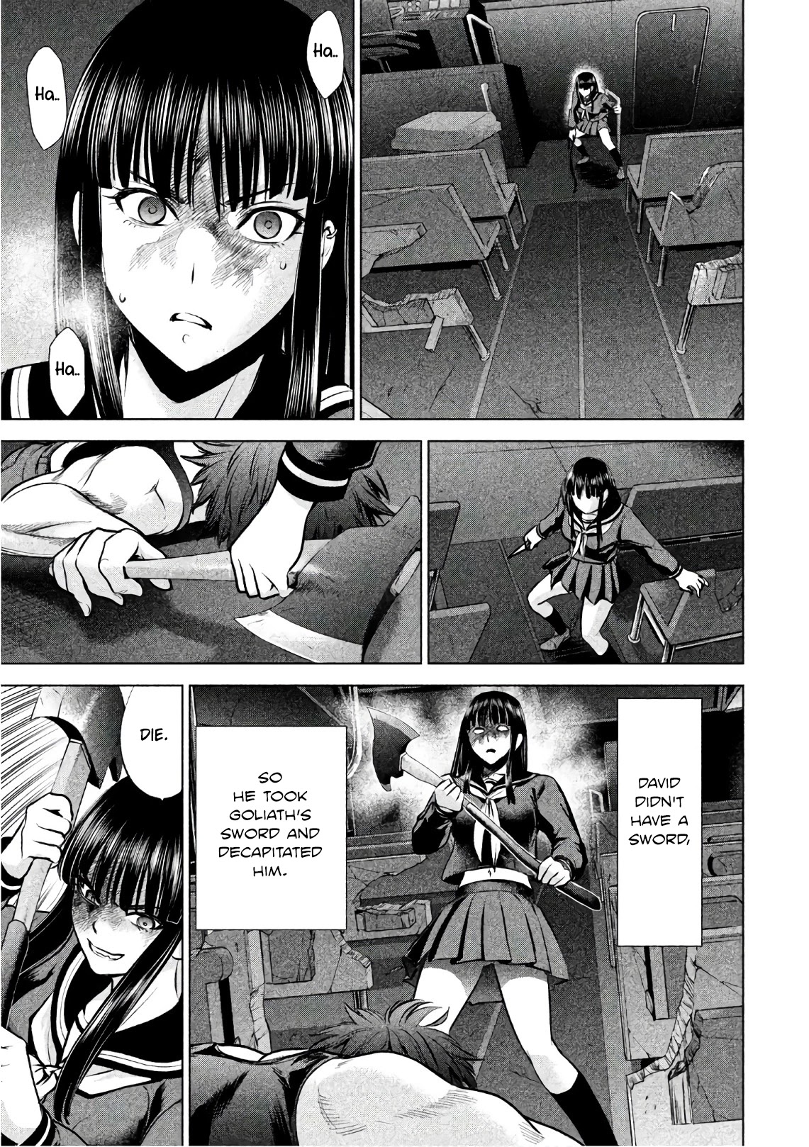 Satanofani Chapter 77 page 22 - Chapter 77: Wrestler Kanzaki