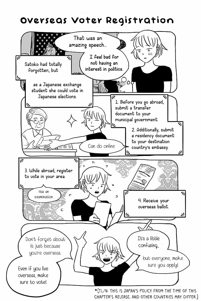 Satoko & Nada Chapter 143 page 1 - Chapter 143: Overseas Voter Registration