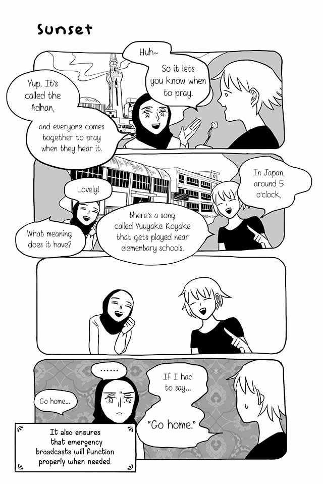 Satoko & Nada Chapter 152 page 1 - Chapter 152: Sunset
