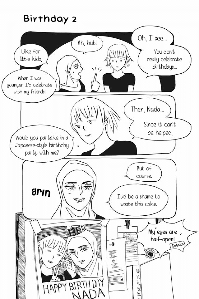 Satoko & Nada Chapter 17 page 1 - Chapter 17: Birthday 2