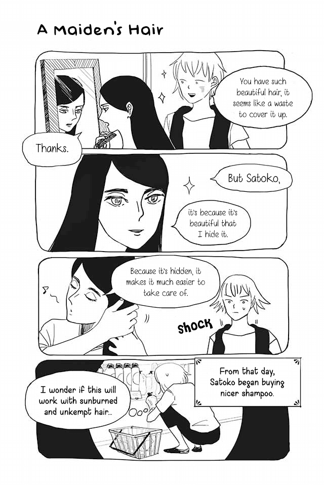 Satoko & Nada Chapter 3 page 1 - Chapter 3: A Maiden's Hair