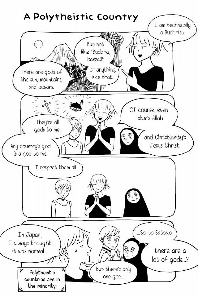 Satoko & Nada Chapter 59 page 1 - Chapter 59: A Polytheistic Country