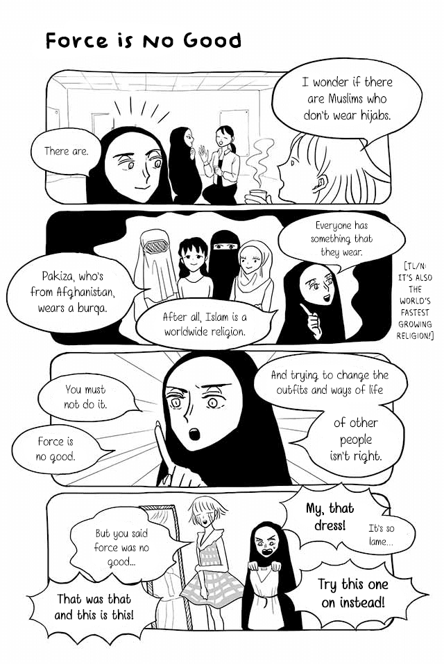 Satoko & Nada Chapter 88 page 1 - Chapter 88: Force is No Good