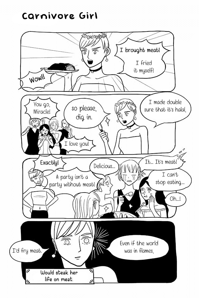 Satoko & Nada Chapter 98 page 1 - Chapter 98: Carnivore Girl