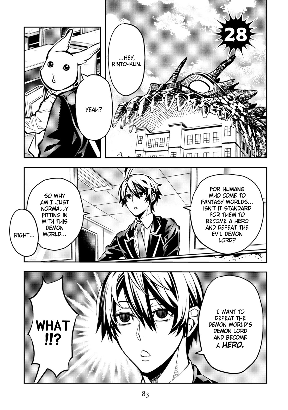 Satou-kun no Makai Koukou Hakusho Chapter 28 page 1 - Chapter 28