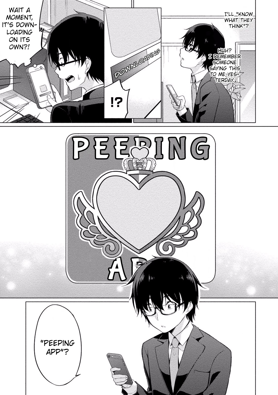 Satou-kun wa Nozoteiru. ~Kami-sama Appli de Onnanoko no Kokoro o Nozoitara Do XX datta Chapter 1 page 21 - Chapter 1: Her Secrets?