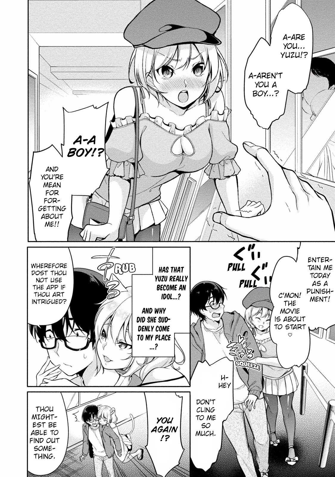 Satou-kun wa Nozoteiru. ~Kami-sama Appli de Onnanoko no Kokoro o Nozoitara Do XX datta Chapter 3 page 5 - Chapter 3: My Idol's Secrets?