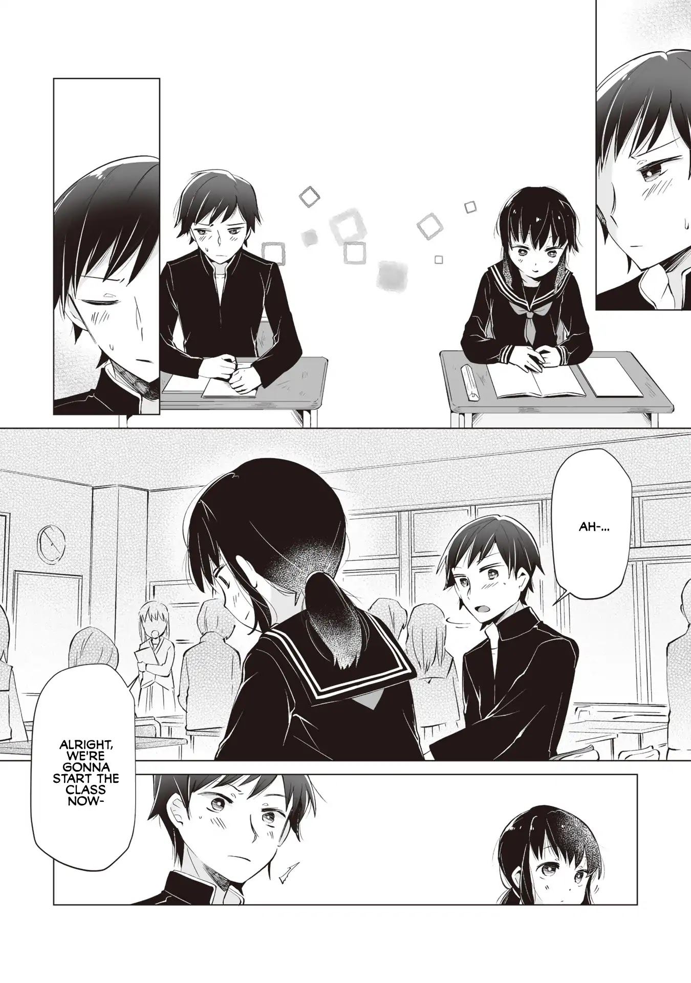 Satou-san Who Sits Next To Me Chapter 1 page 14 - Chapter 1: Tonari no Anoko to Bansouko "Bandage and the Girl Next Seat"