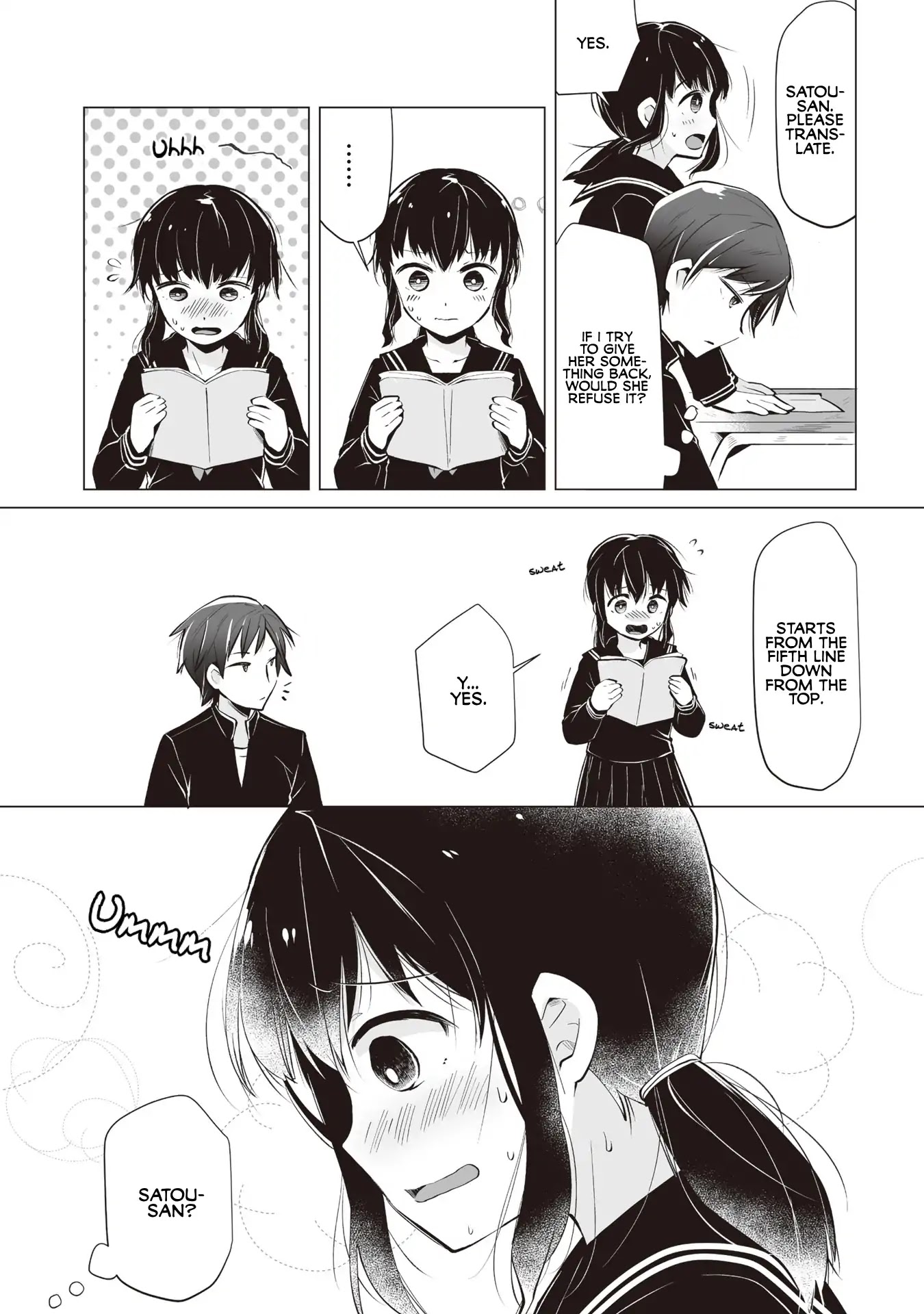Satou-san Who Sits Next To Me Chapter 1 page 23 - Chapter 1: Tonari no Anoko to Bansouko "Bandage and the Girl Next Seat"