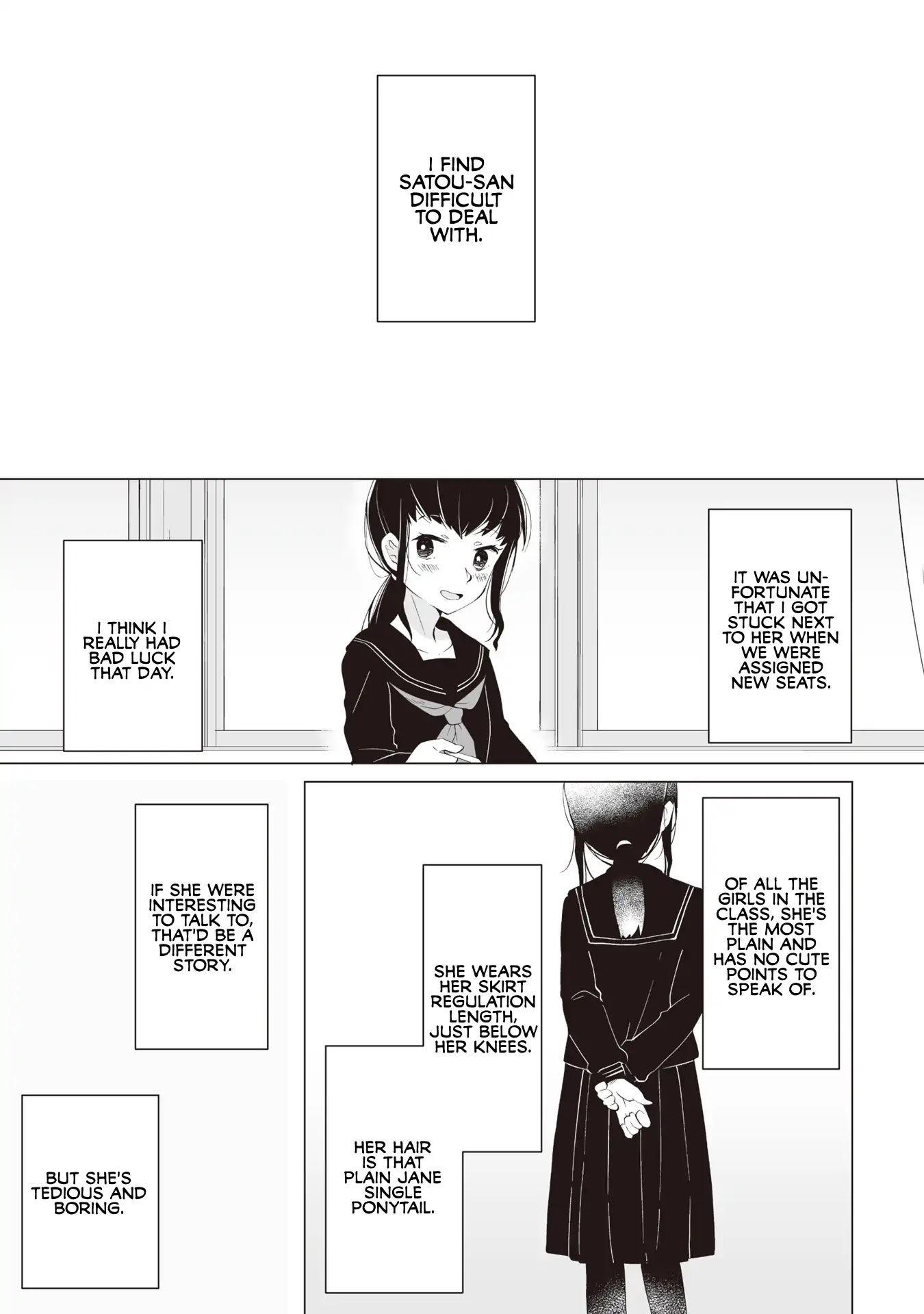 Satou-san Who Sits Next To Me Chapter 1 page 9 - Chapter 1: Tonari no Anoko to Bansouko "Bandage and the Girl Next Seat"