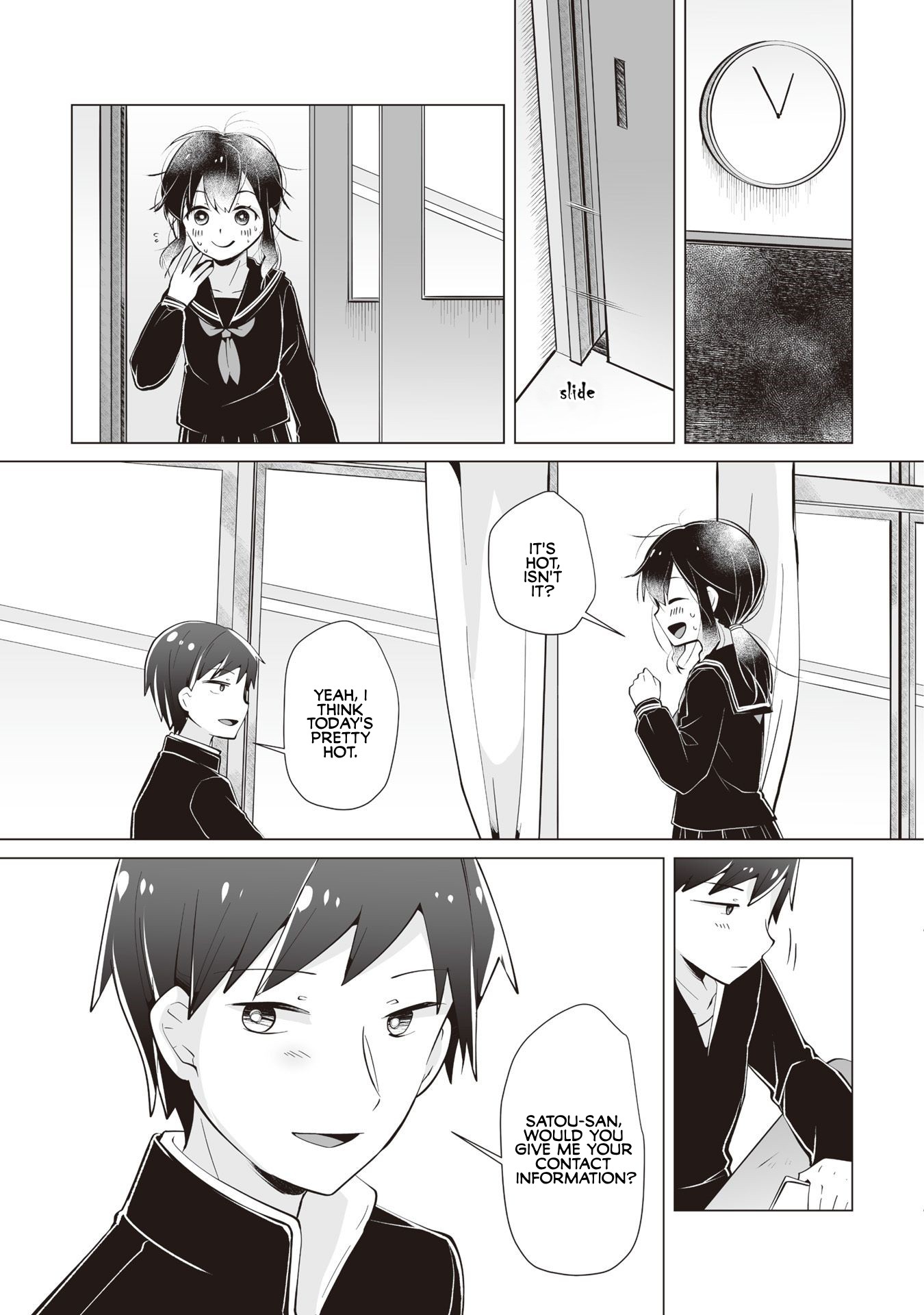 Satou-san Who Sits Next To Me Chapter 14 page 3 - Chapter 14: Satou-san's Contact Info