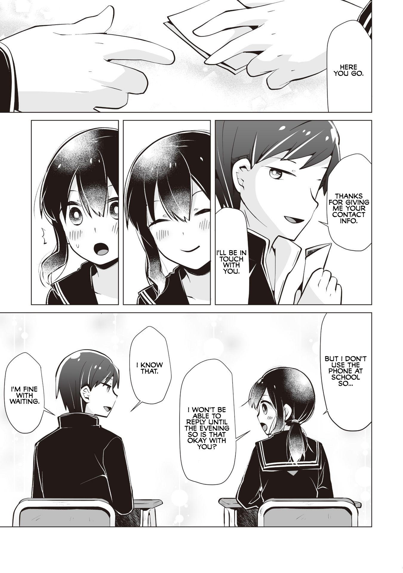 Satou-san Who Sits Next To Me Chapter 14 page 7 - Chapter 14: Satou-san's Contact Info