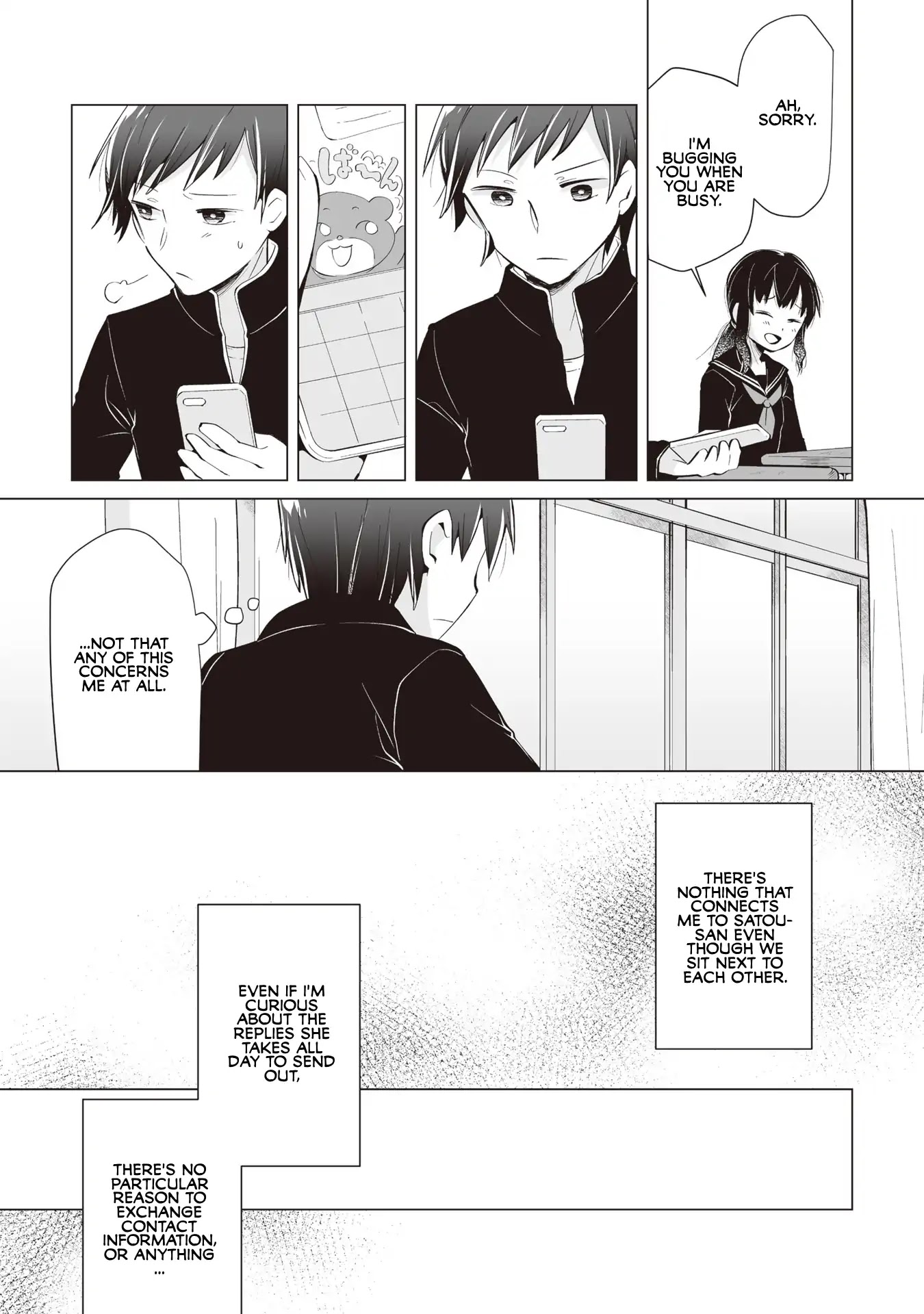 Satou-san Who Sits Next To Me Chapter 2 page 8 - Chapter 2: Tonari no Anoko to Nichiyoubi "Sunday and the Girl Next Seat"