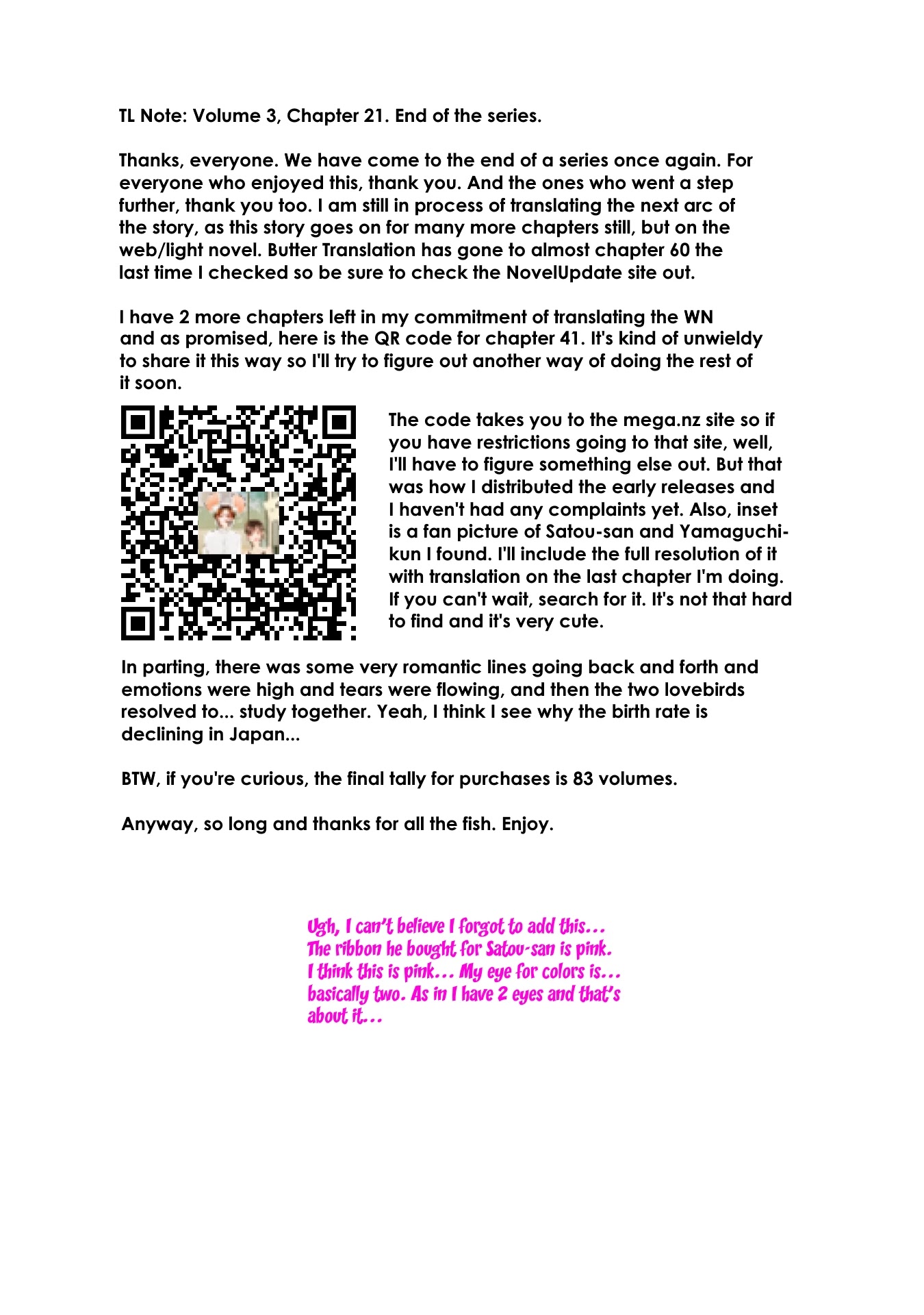 Satou-san Who Sits Next To Me Chapter 21 page 26 - Chapter 21: Satou-san's Hands, and My Hands, Part 2 [END]