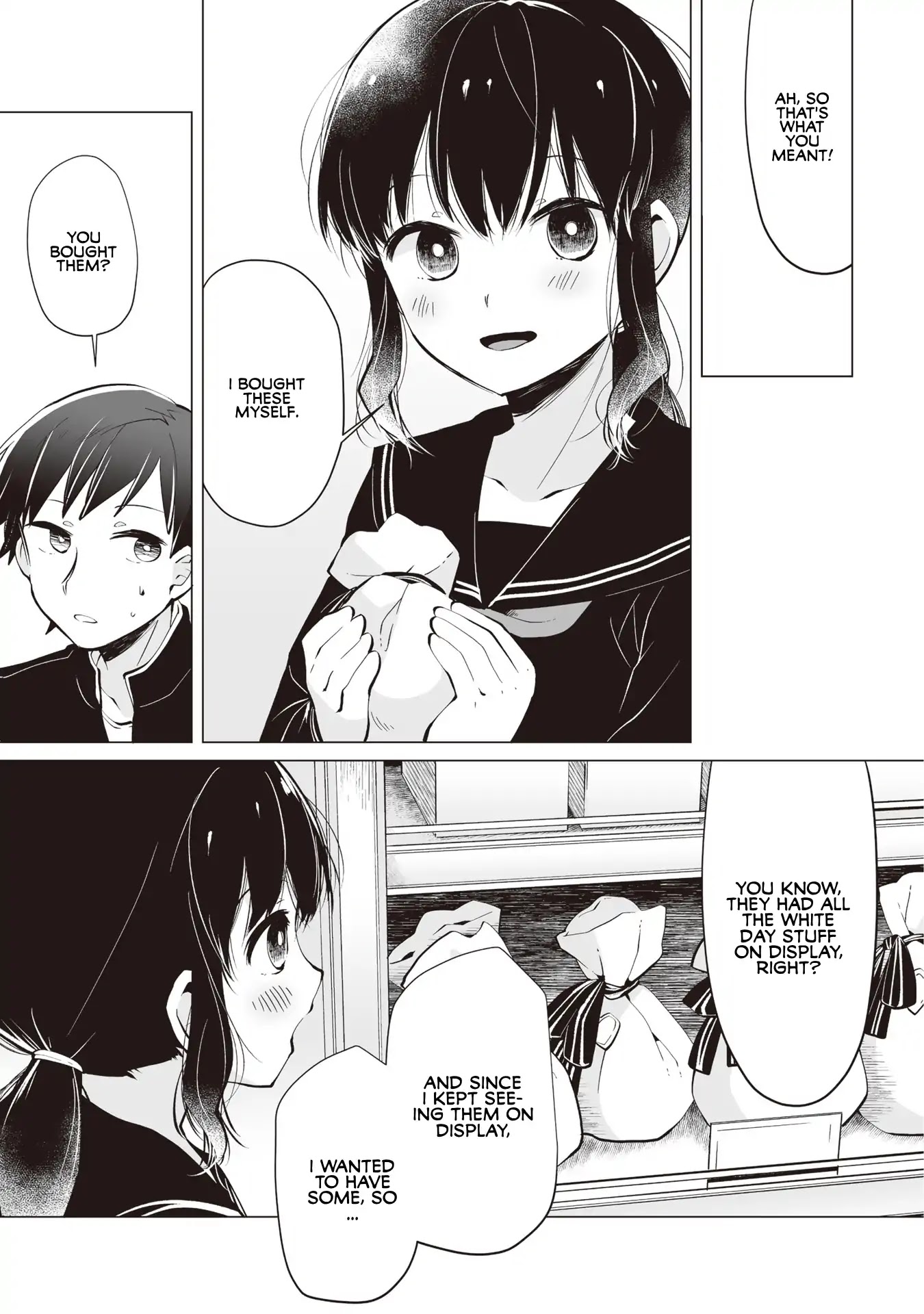 Satou-san Who Sits Next To Me Chapter 3 page 5 - Chapter 3: Tonari no Anoko to White Day "White Day and the Girl Next Seat"