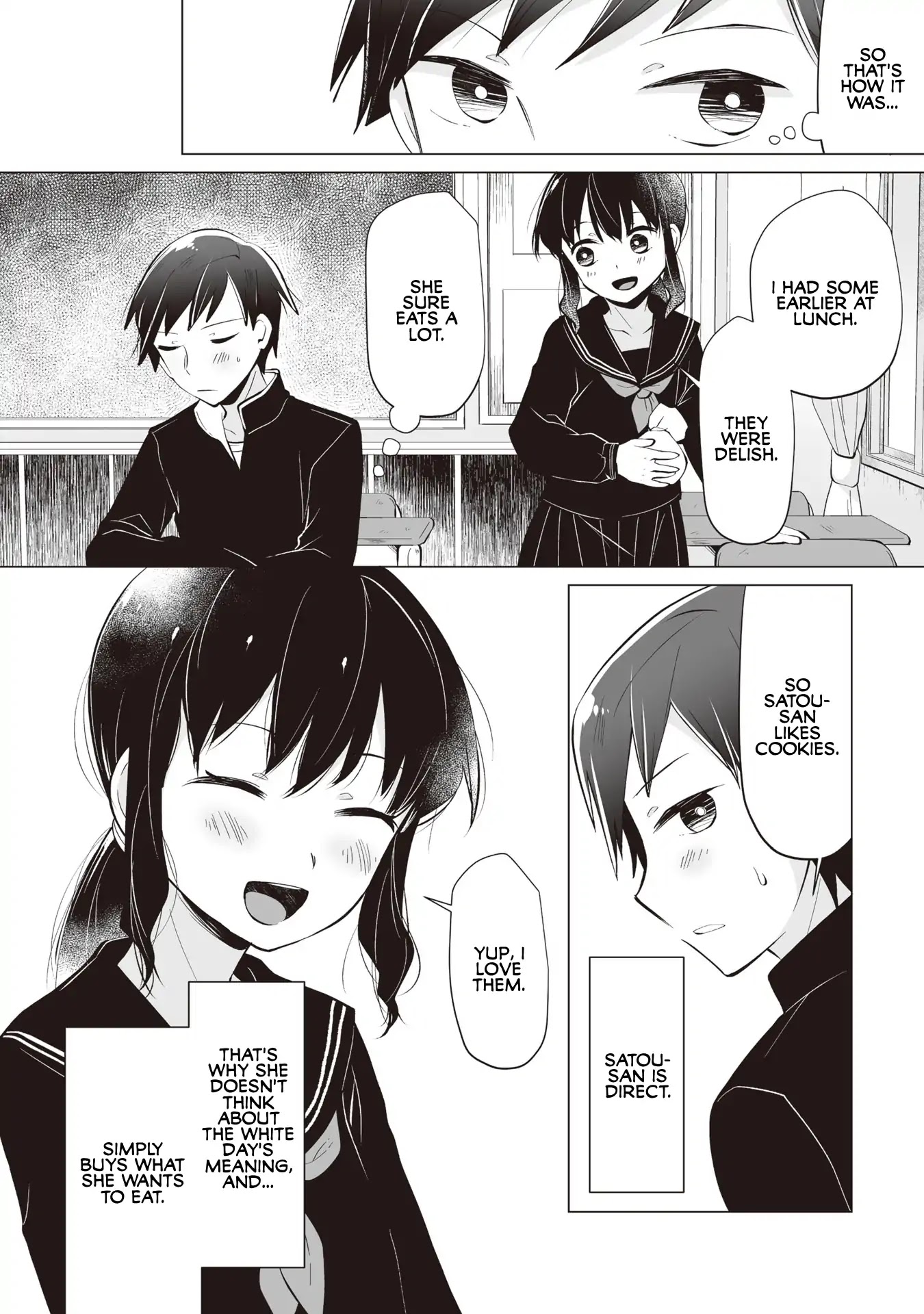 Satou-san Who Sits Next To Me Chapter 3 page 6 - Chapter 3: Tonari no Anoko to White Day "White Day and the Girl Next Seat"