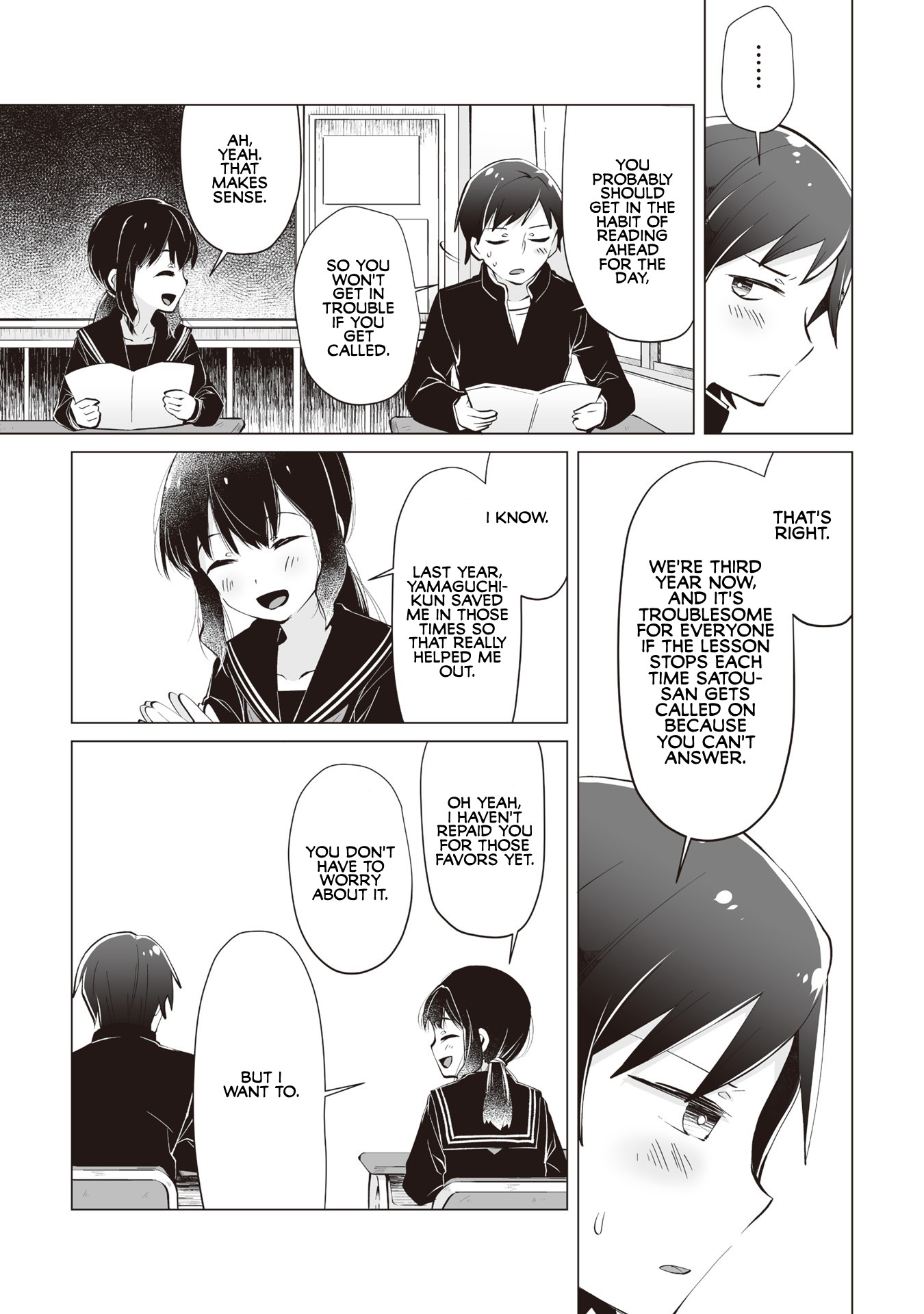 Satou-san Who Sits Next To Me Chapter 4 page 10 - Chapter 4: Satou-san to Sakura no Kisetsu "Satou-san and the Season of Cherry Blossom"