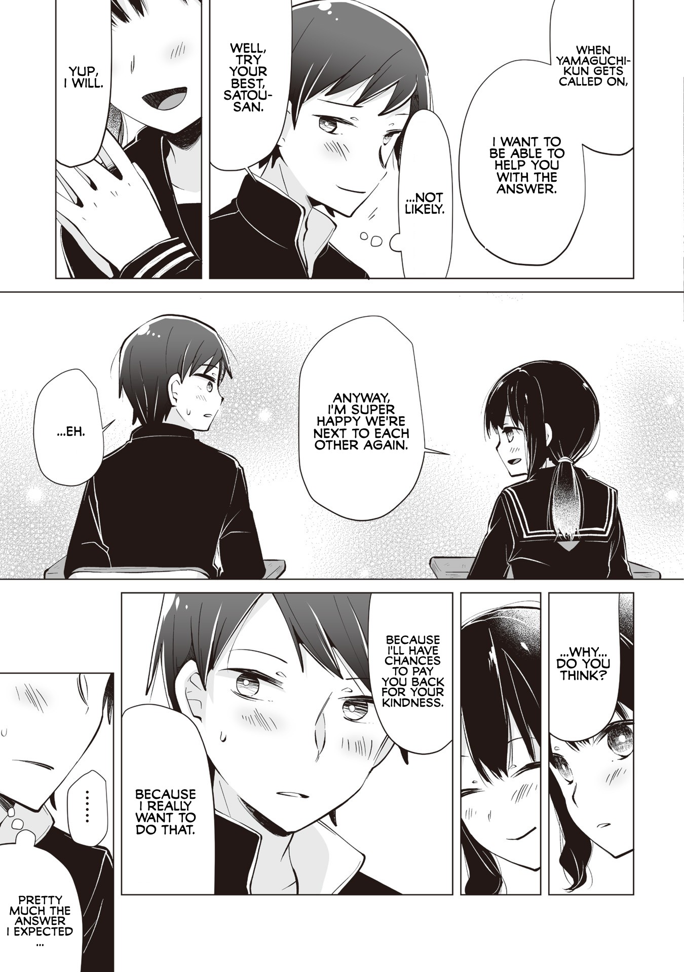 Satou-san Who Sits Next To Me Chapter 4 page 11 - Chapter 4: Satou-san to Sakura no Kisetsu "Satou-san and the Season of Cherry Blossom"