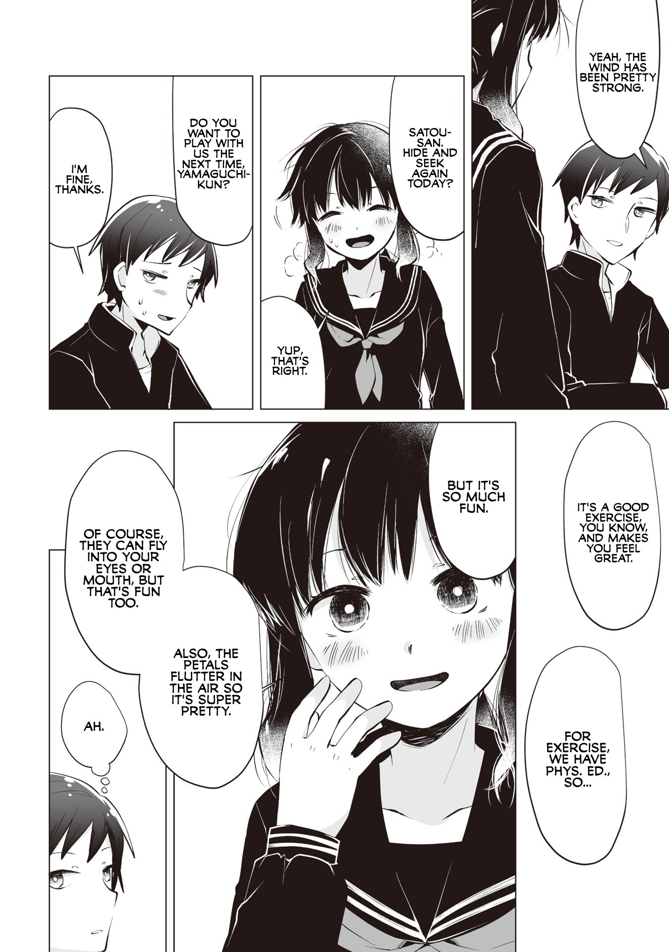Satou-san Who Sits Next To Me Chapter 4 page 14 - Chapter 4: Satou-san to Sakura no Kisetsu "Satou-san and the Season of Cherry Blossom"