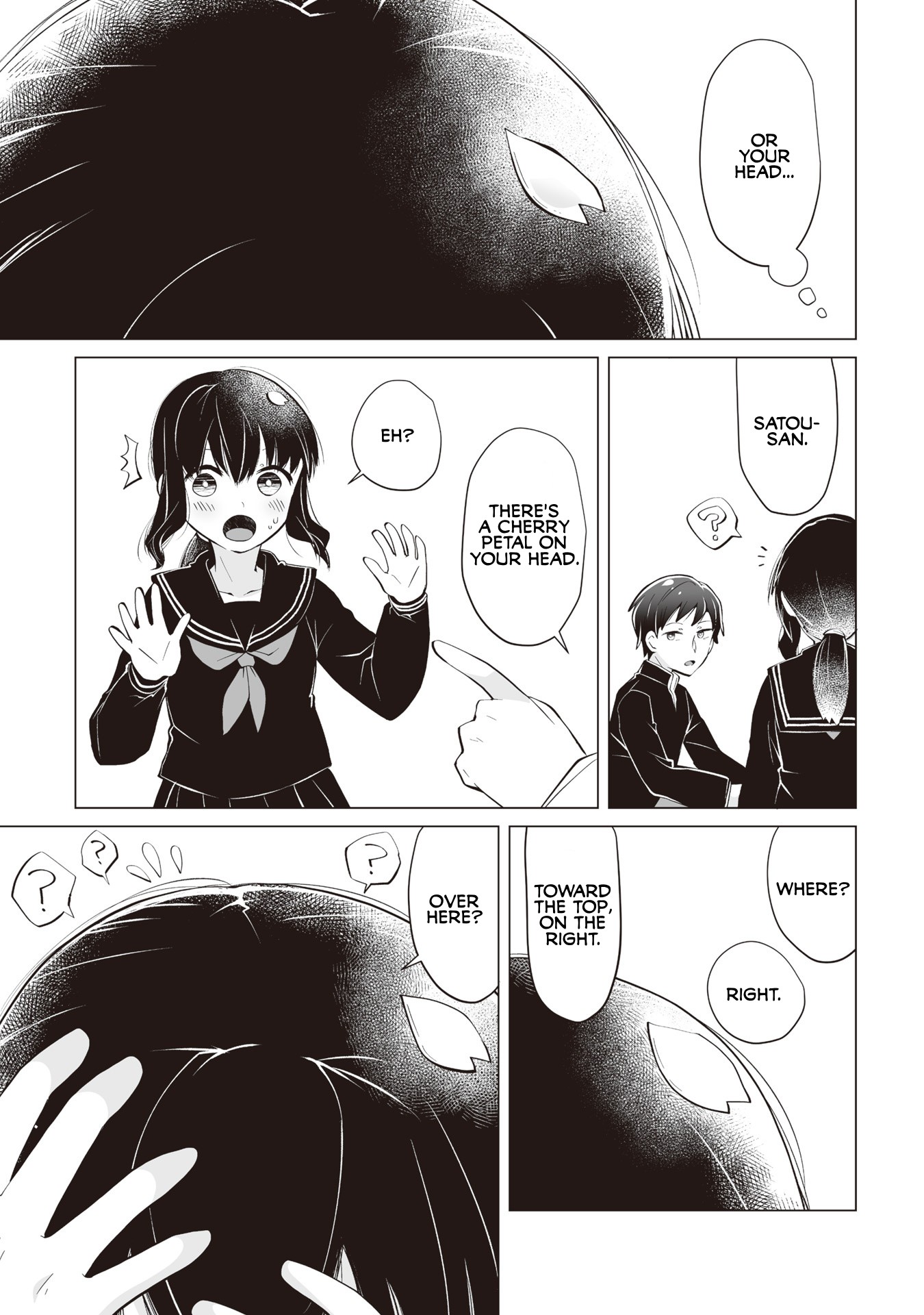 Satou-san Who Sits Next To Me Chapter 4 page 15 - Chapter 4: Satou-san to Sakura no Kisetsu "Satou-san and the Season of Cherry Blossom"