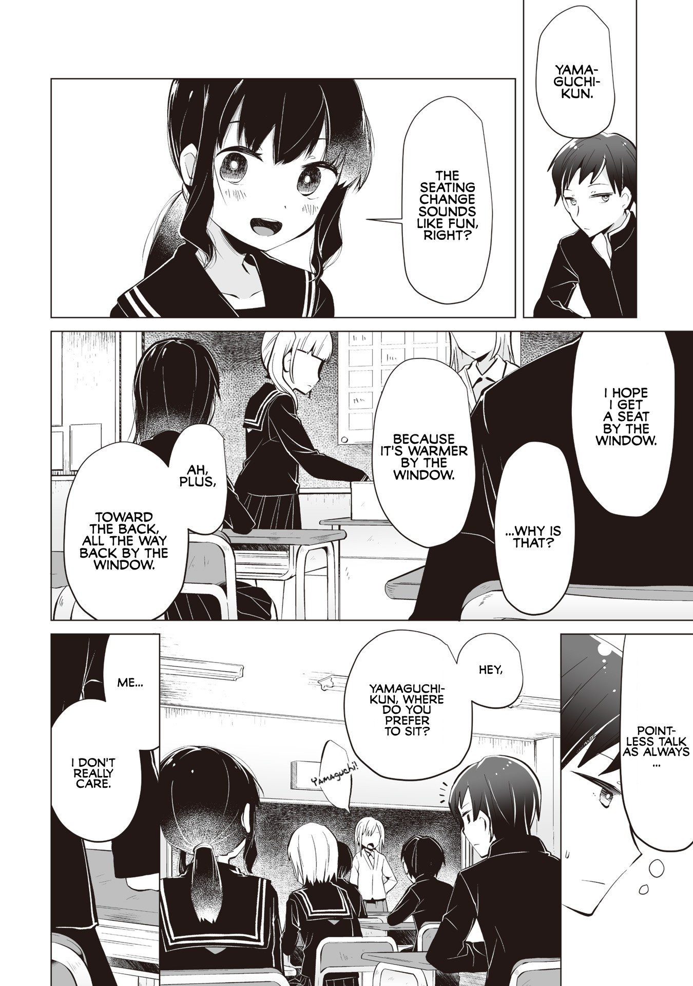 Satou-san Who Sits Next To Me Chapter 4 page 2 - Chapter 4: Satou-san to Sakura no Kisetsu "Satou-san and the Season of Cherry Blossom"