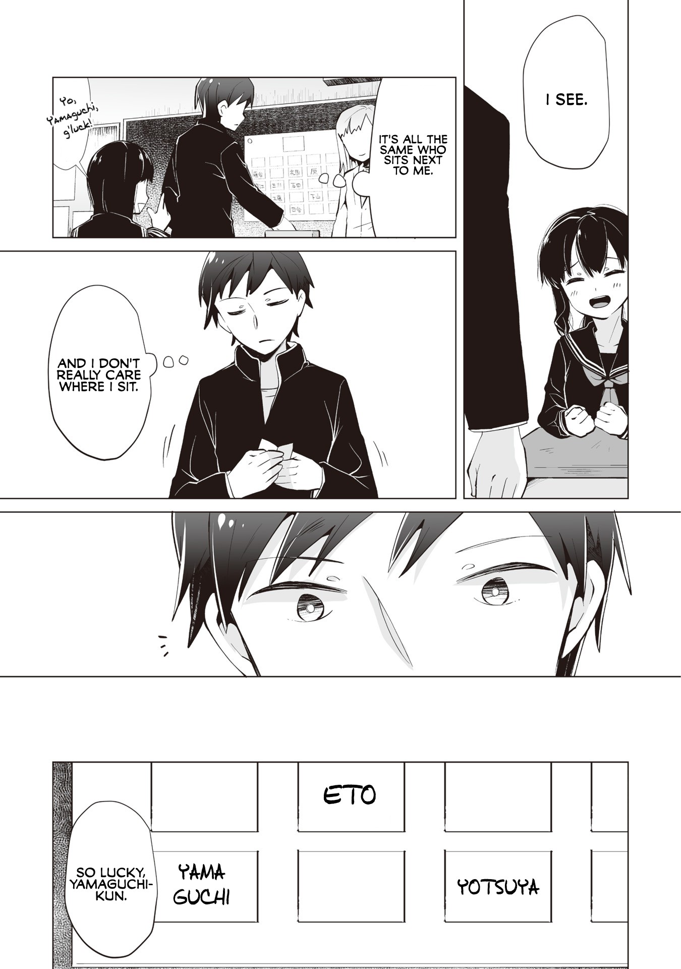 Satou-san Who Sits Next To Me Chapter 4 page 3 - Chapter 4: Satou-san to Sakura no Kisetsu "Satou-san and the Season of Cherry Blossom"