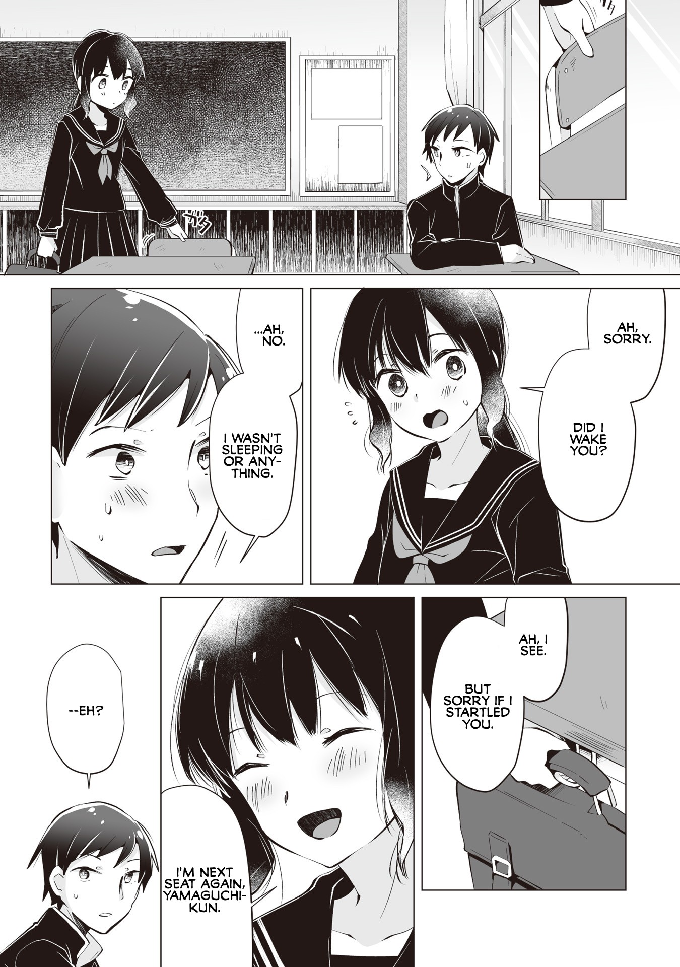 Satou-san Who Sits Next To Me Chapter 4 page 6 - Chapter 4: Satou-san to Sakura no Kisetsu "Satou-san and the Season of Cherry Blossom"