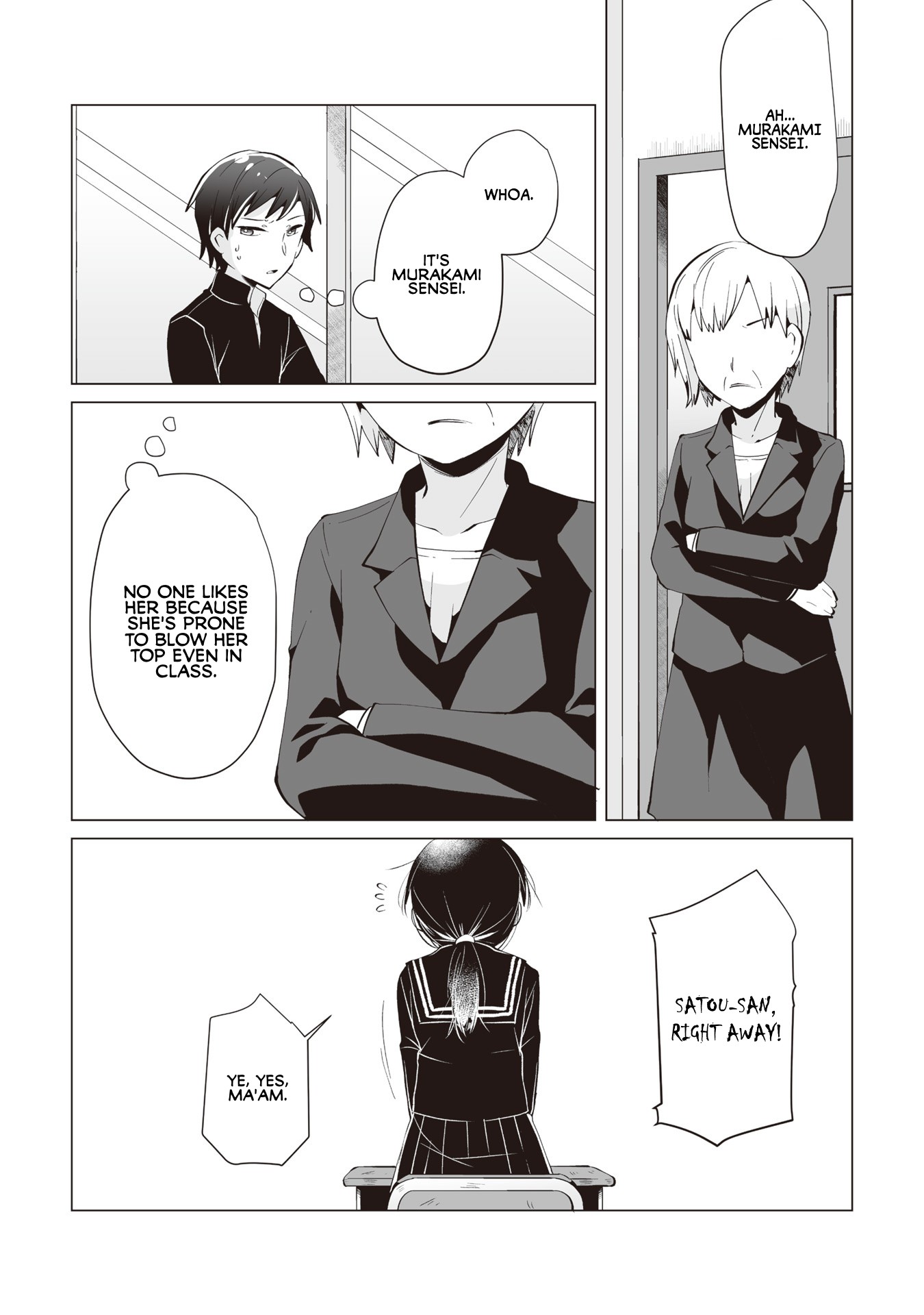 Satou-san Who Sits Next To Me Chapter 5 page 12 - Chapter 5: Satou-san to Kokugokyoushi "Satou-san and the Modern Japanese Teacher"