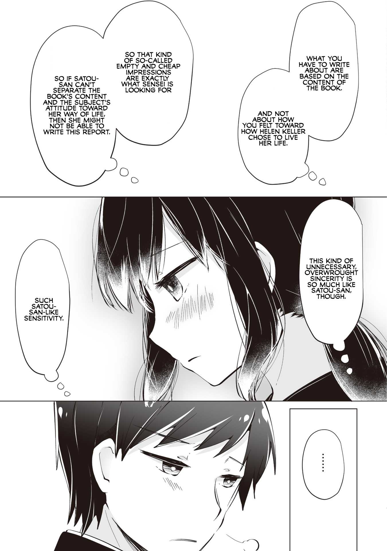 Satou-san Who Sits Next To Me Chapter 6 page 17 - Chapter 6: Satou-san to Dokushokansobun "Satou-san and the Book Report"