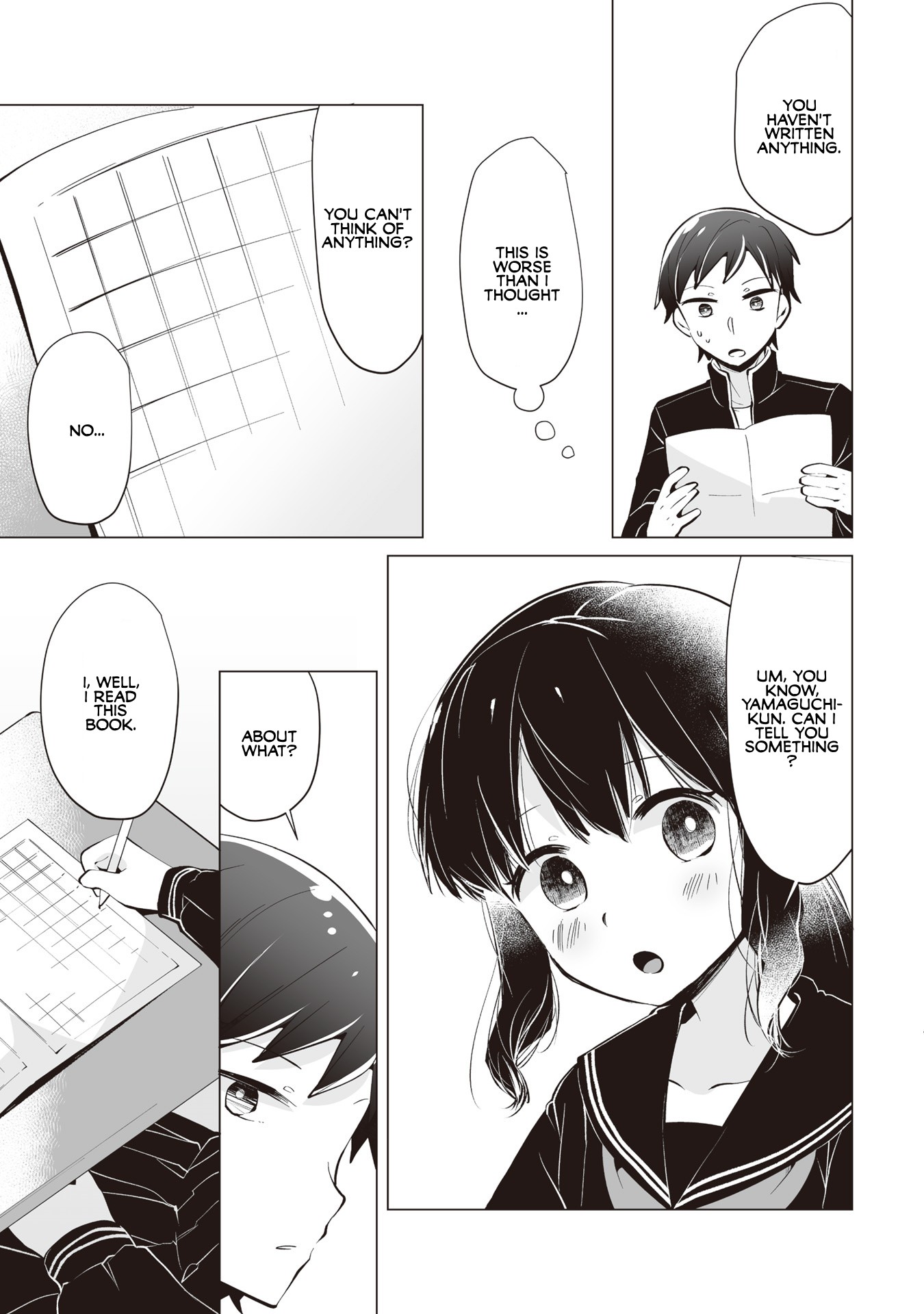 Satou-san Who Sits Next To Me Chapter 6 page 7 - Chapter 6: Satou-san to Dokushokansobun "Satou-san and the Book Report"
