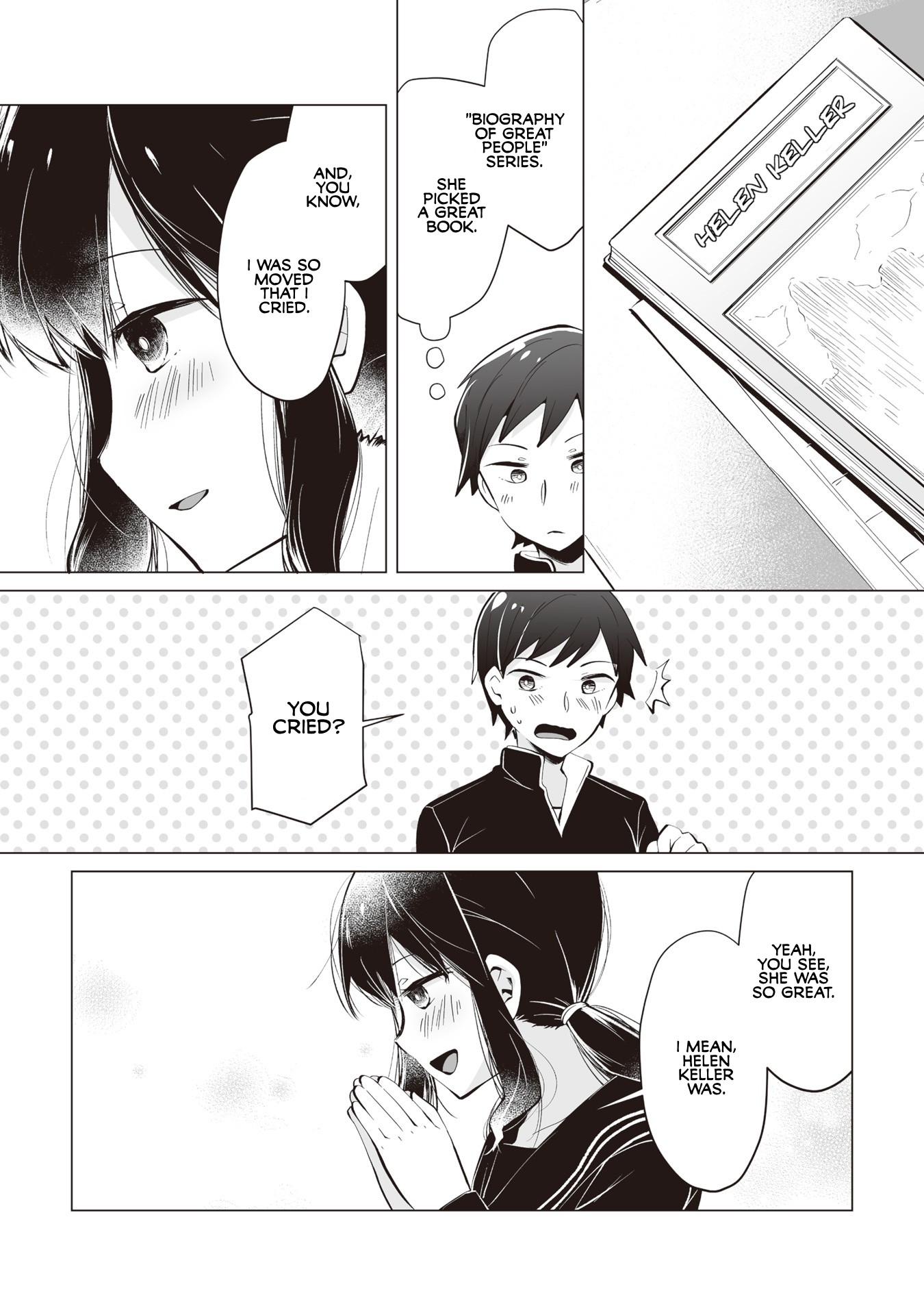Satou-san Who Sits Next To Me Chapter 6 page 8 - Chapter 6: Satou-san to Dokushokansobun "Satou-san and the Book Report"