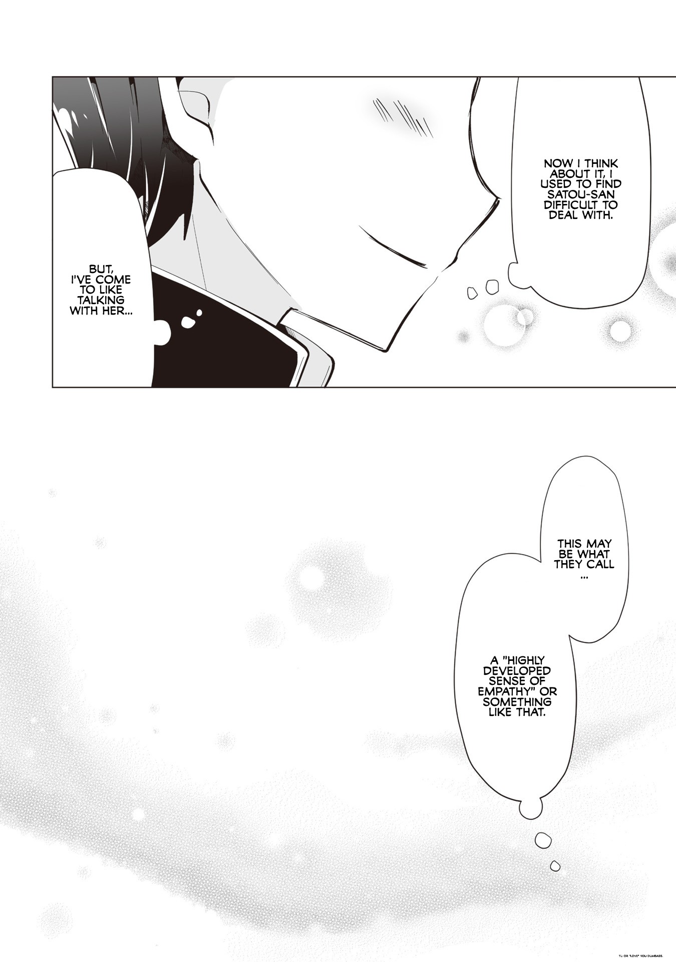 Satou-san Who Sits Next To Me Chapter 7 page 12 - Chapter 7: Satou-san to Kanjusei no Koumei "Satou-san and the Highly Developed Sense of Empathy"