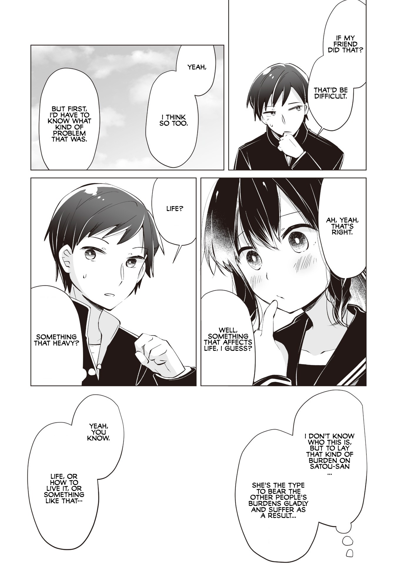 Satou-san Who Sits Next To Me Chapter 7 page 18 - Chapter 7: Satou-san to Kanjusei no Koumei "Satou-san and the Highly Developed Sense of Empathy"