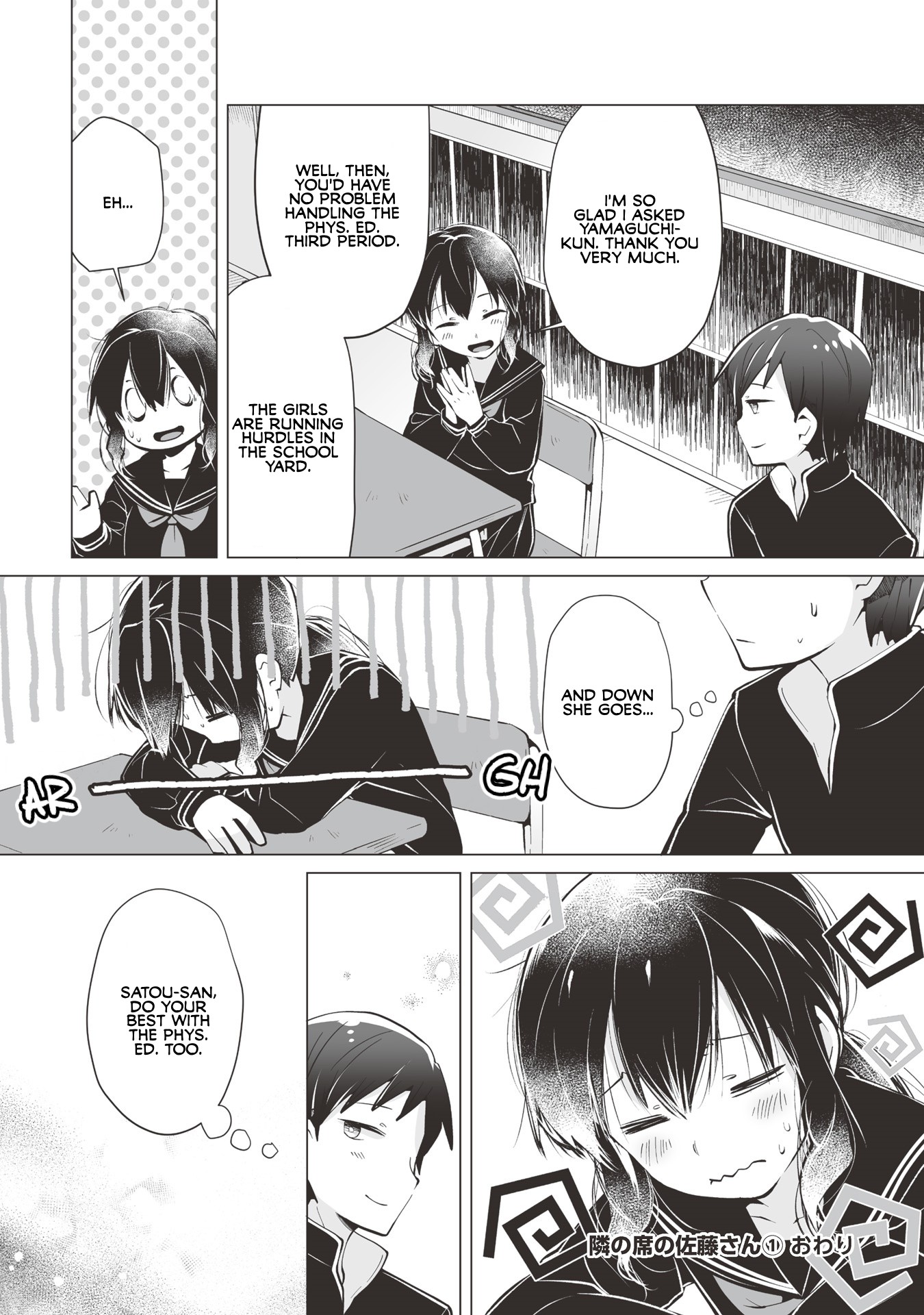 Satou-san Who Sits Next To Me Chapter 7 page 24 - Chapter 7: Satou-san to Kanjusei no Koumei "Satou-san and the Highly Developed Sense of Empathy"