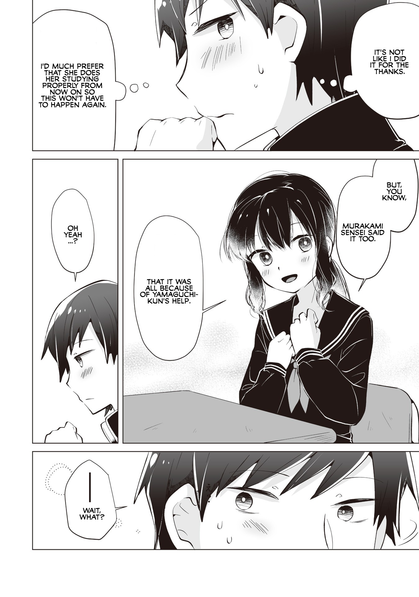 Satou-san Who Sits Next To Me Chapter 7 page 4 - Chapter 7: Satou-san to Kanjusei no Koumei "Satou-san and the Highly Developed Sense of Empathy"