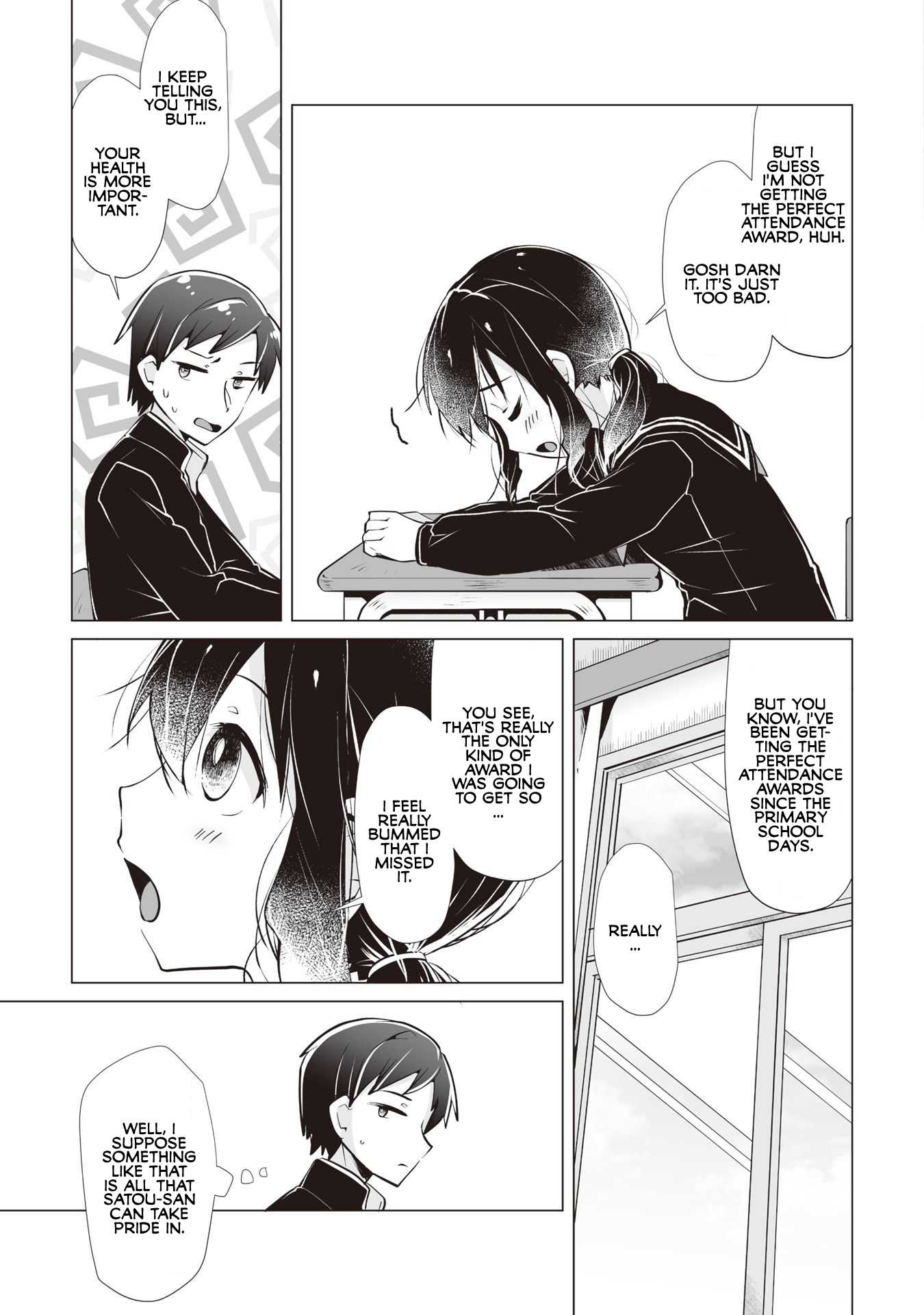 Satou-san Who Sits Next To Me Chapter 9 page 5 - Chapter 9: Satou-san ga Tonari de Warau "Smiling Satou-san Next to Me"