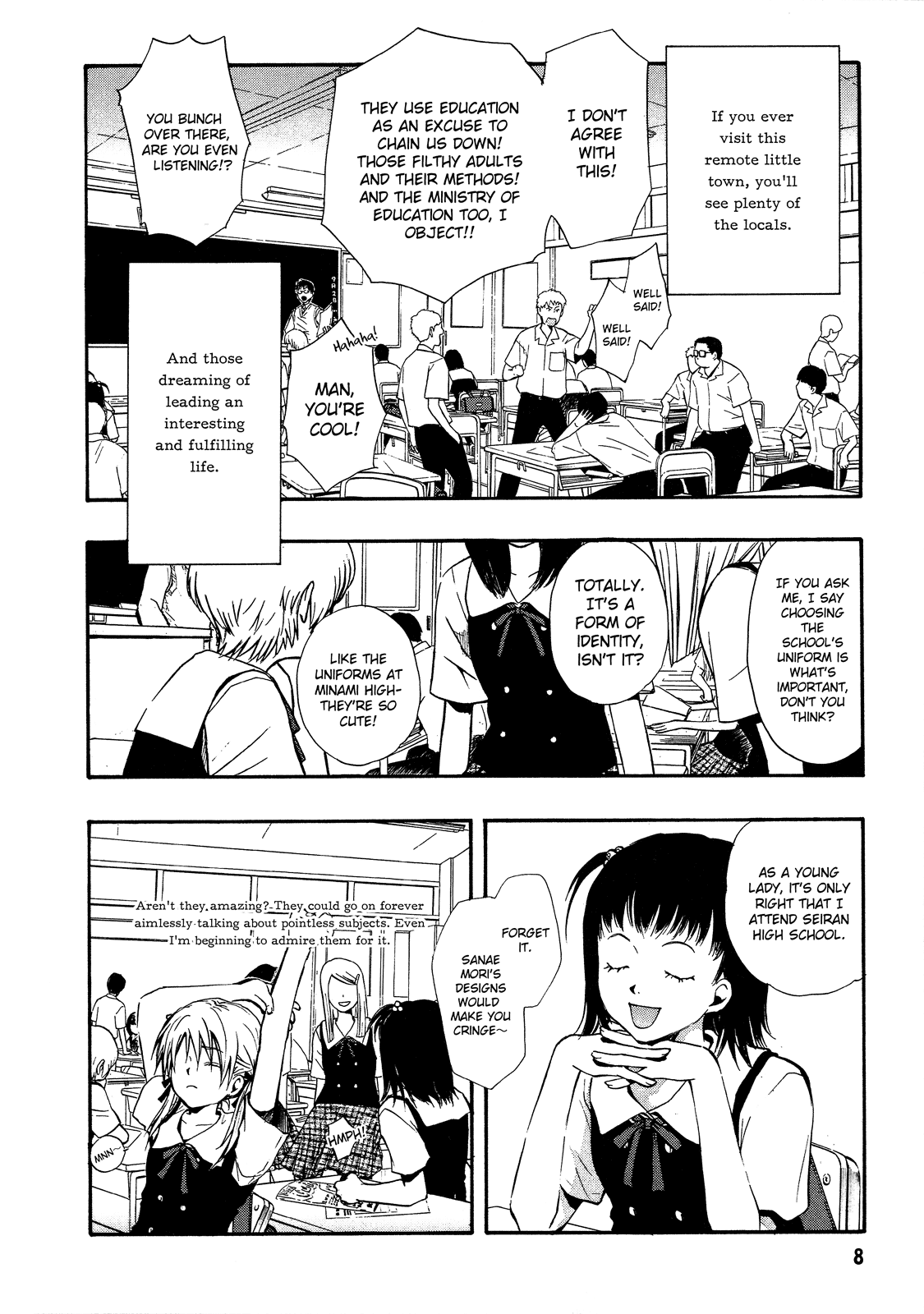 Satougashi no Dangan wa Uchinukenai Chapter 1.2 page 8 - Chapter 1 v2 : Scene.1 - Exotic Lollipop (and other red roses)