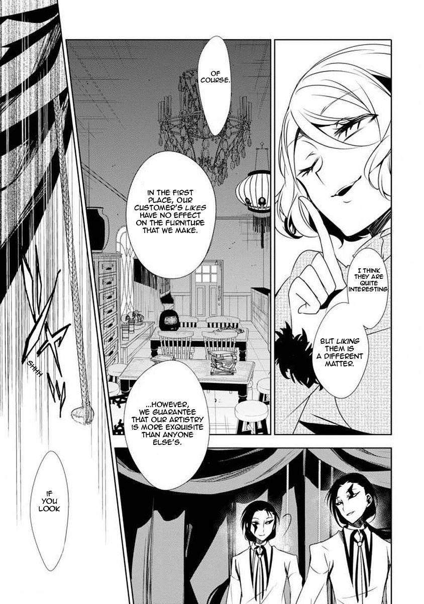 Satsuriku no Tenshi: Episode.0 Chapter 4 page 17 - Chapter 4: The Twins' Furniture Store