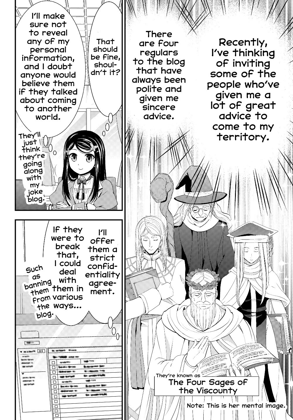 Saving 80,000 Gold Coins in the Different World for My Old Age Chapter 40.2 page 12 - Chapter 40.2: Blog