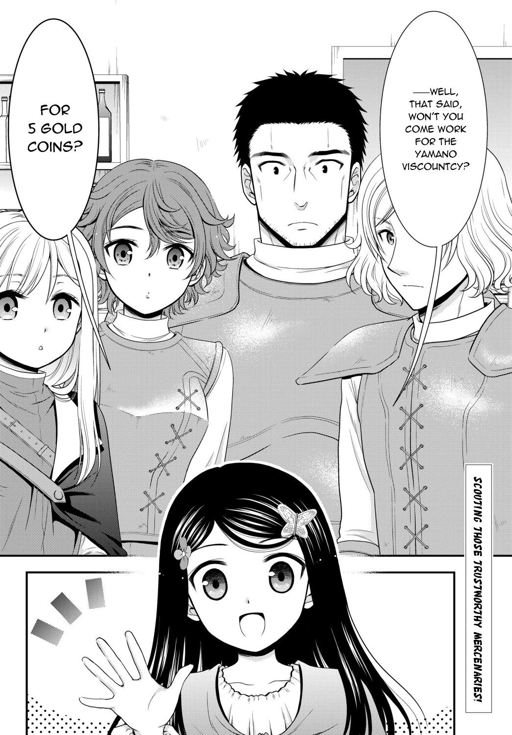 Saving 80,000 Gold Coins in the Different World for My Old Age Chapter 42 page 2 - Chapter 42: Securing Personnel, Part One