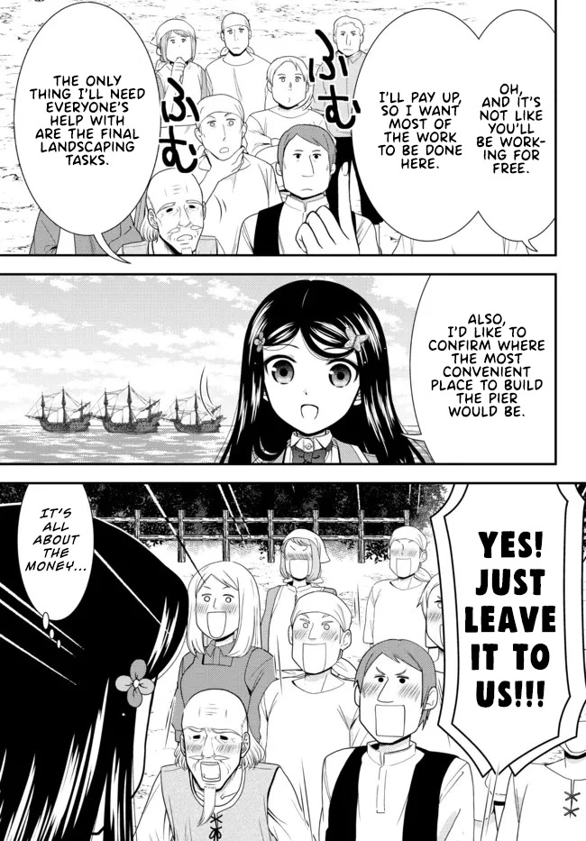 Saving 80,000 Gold Coins in the Different World for My Old Age Chapter 75 page 3 - Chapter 75: The shrine maiden princess builds a harbour - Part 2