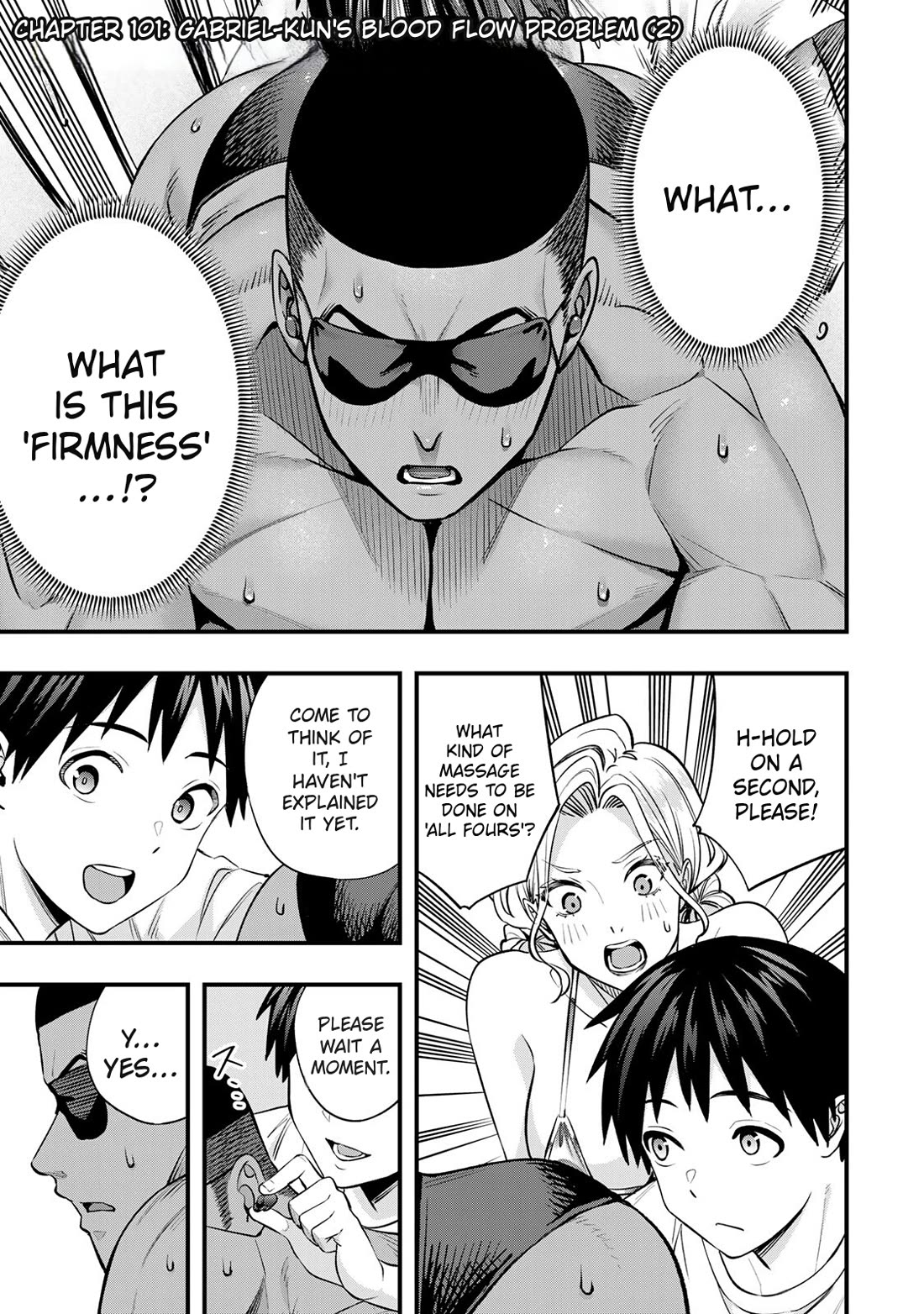 Sawaranaide Kotesashi-kun Chapter 101 page 3 - Chapter 101: Gabriel-kun's blood flow problem (2)
