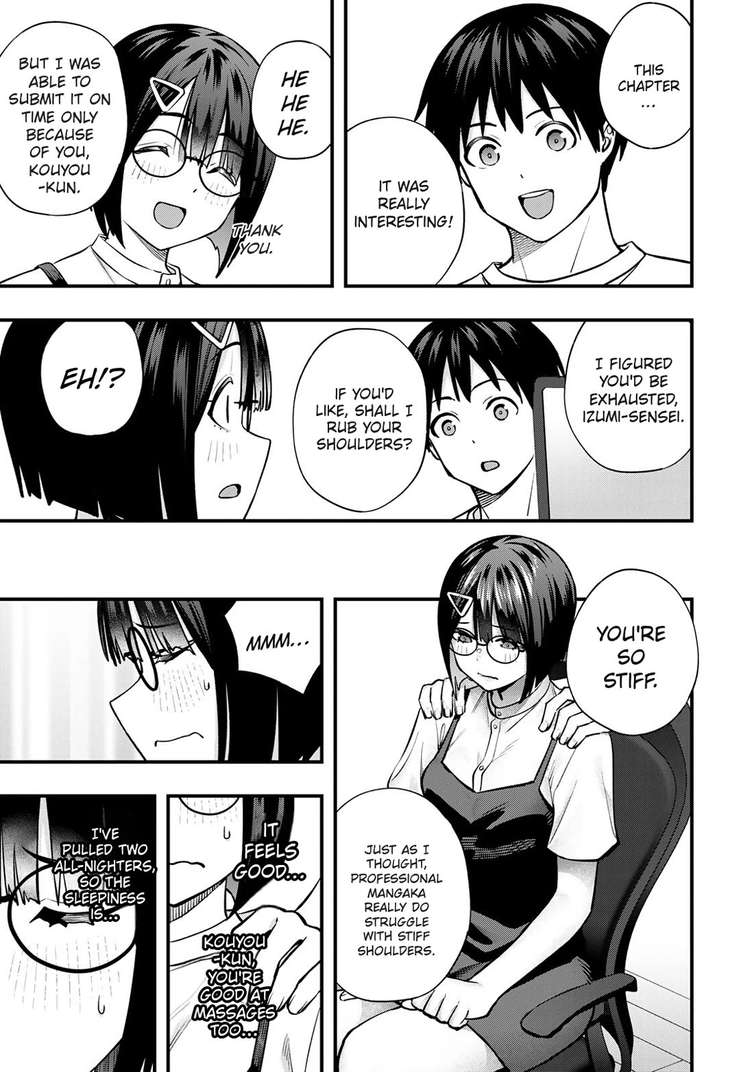 Sawaranaide Kotesashi-kun Chapter 106.5 page 5 - Chapter 106.5: What if Izumi were a mangaka
