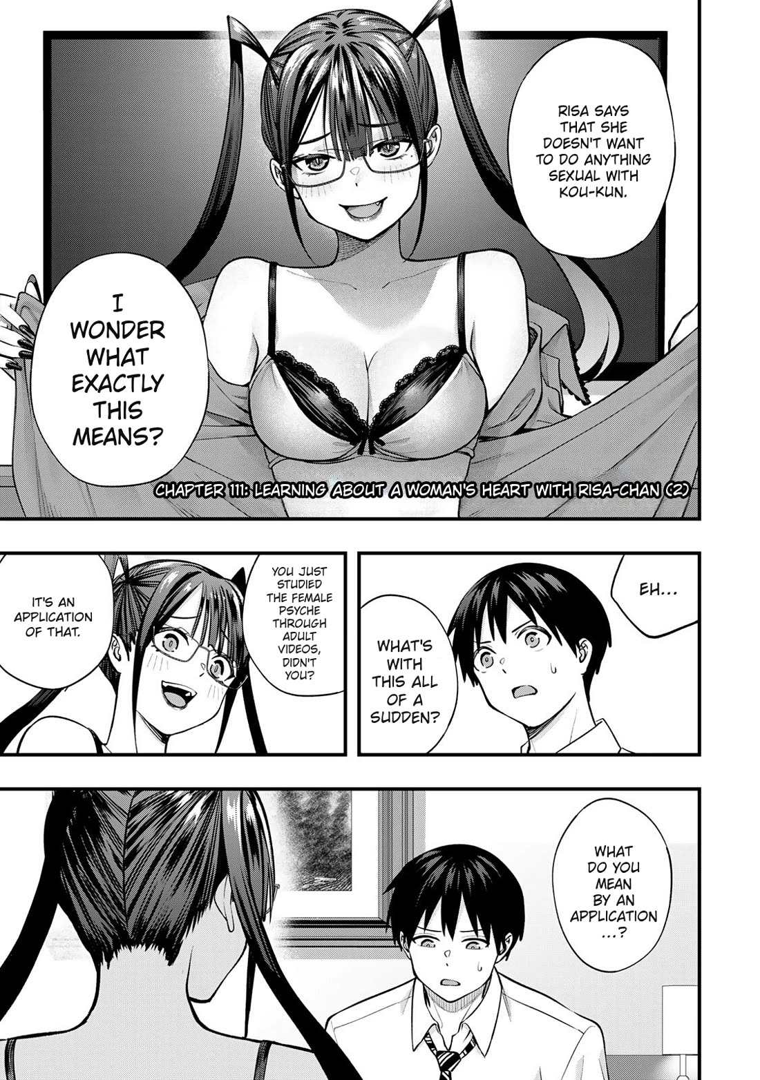 Sawaranaide Kotesashi-kun Chapter 111 page 3 - Chapter 111: Learning about a woman's heart with Risa-chan (2)