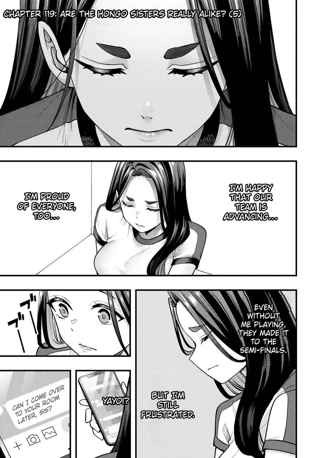 Sawaranaide Kotesashi-kun Chapter 119 page 3 - Chapter 119: Are the Hongo sisters really alike? (5)