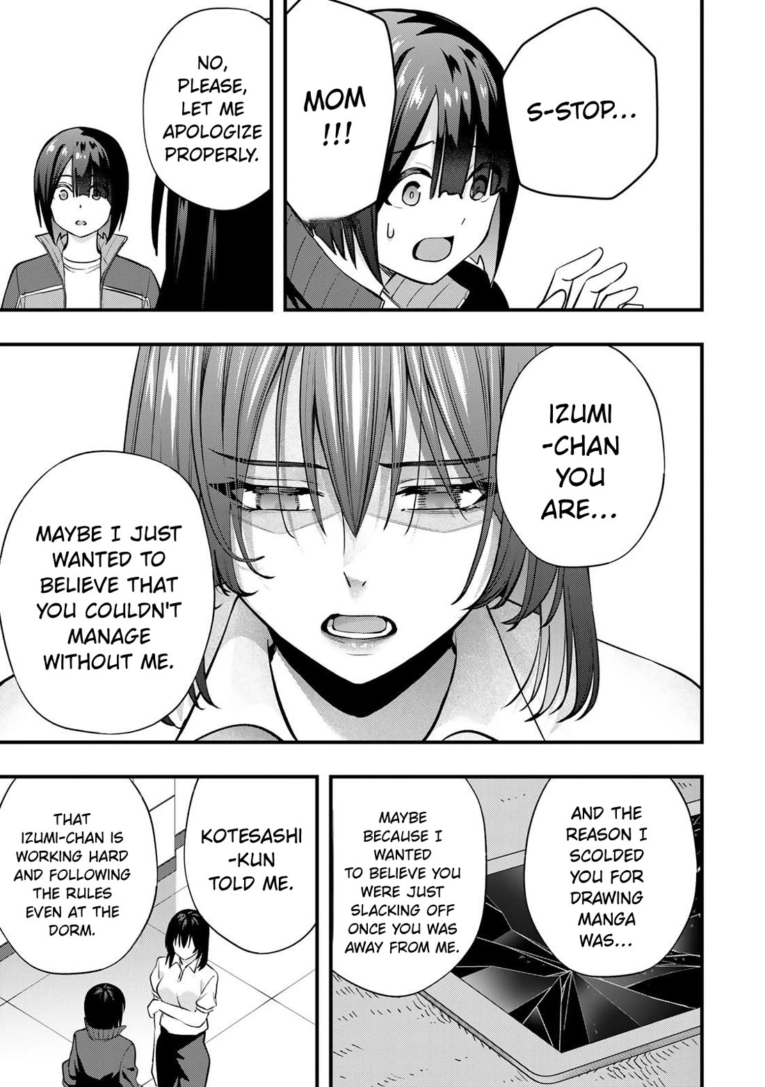 Sawaranaide Kotesashi-kun Chapter 136 page 15 - Chapter 136: Izumi-chan and her mother (8)