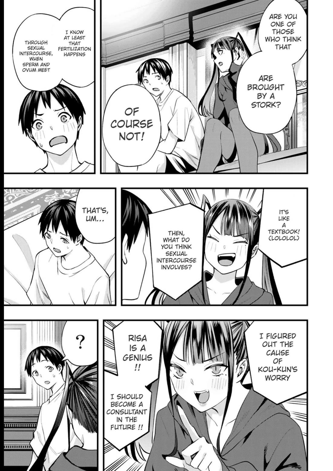Sawaranaide Kotesashi-kun Chapter 53 page 13 - Chapter 53: Risa-chan is a consultant
