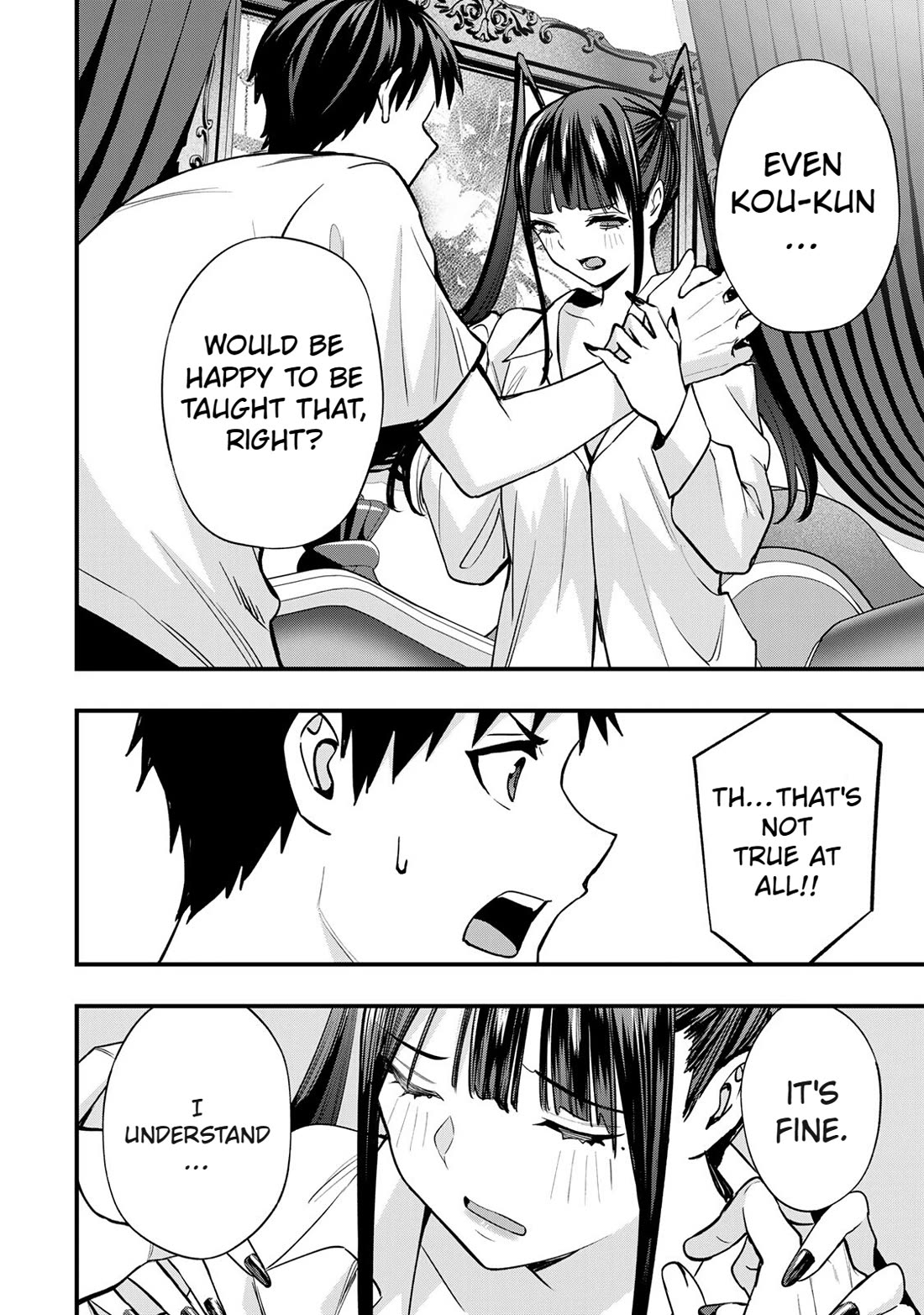 Sawaranaide Kotesashi-kun Chapter 55 page 16 - Chapter 55: Risa-Chan doesn't want to lose (1)