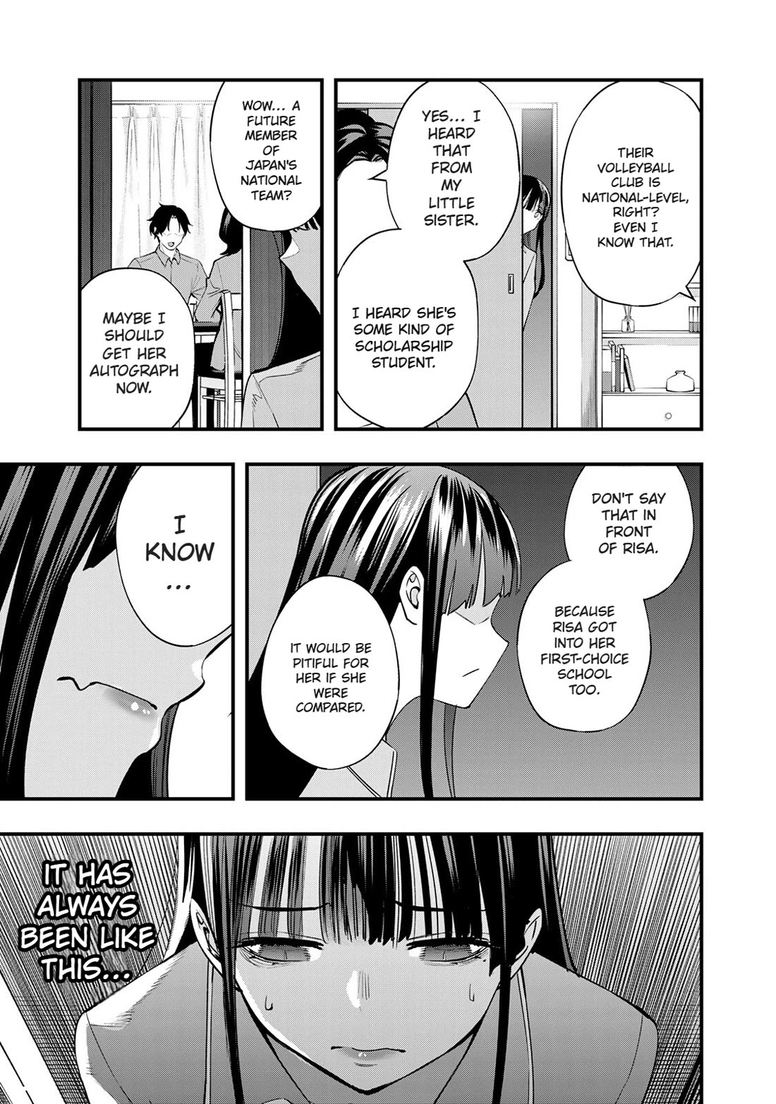 Sawaranaide Kotesashi-kun Chapter 55 page 7 - Chapter 55: Risa-Chan doesn't want to lose (1)