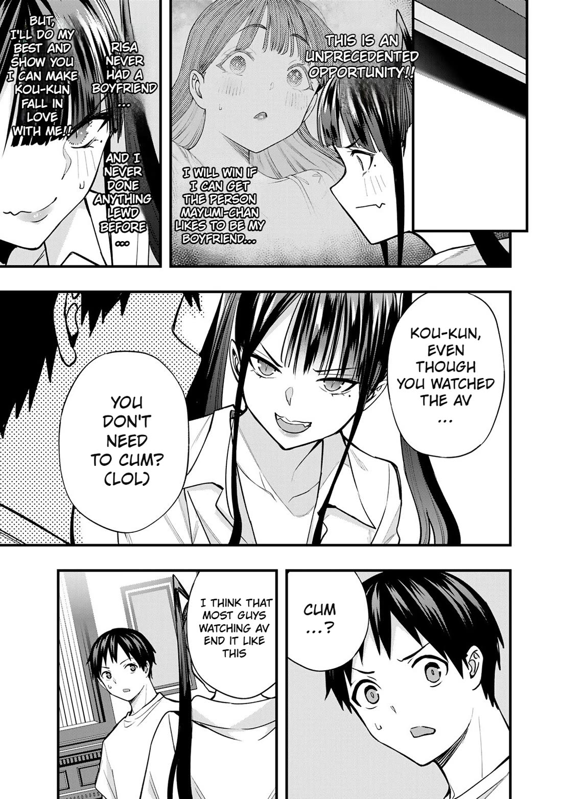 Sawaranaide Kotesashi-kun Chapter 55 page 9 - Chapter 55: Risa-Chan doesn't want to lose (1)